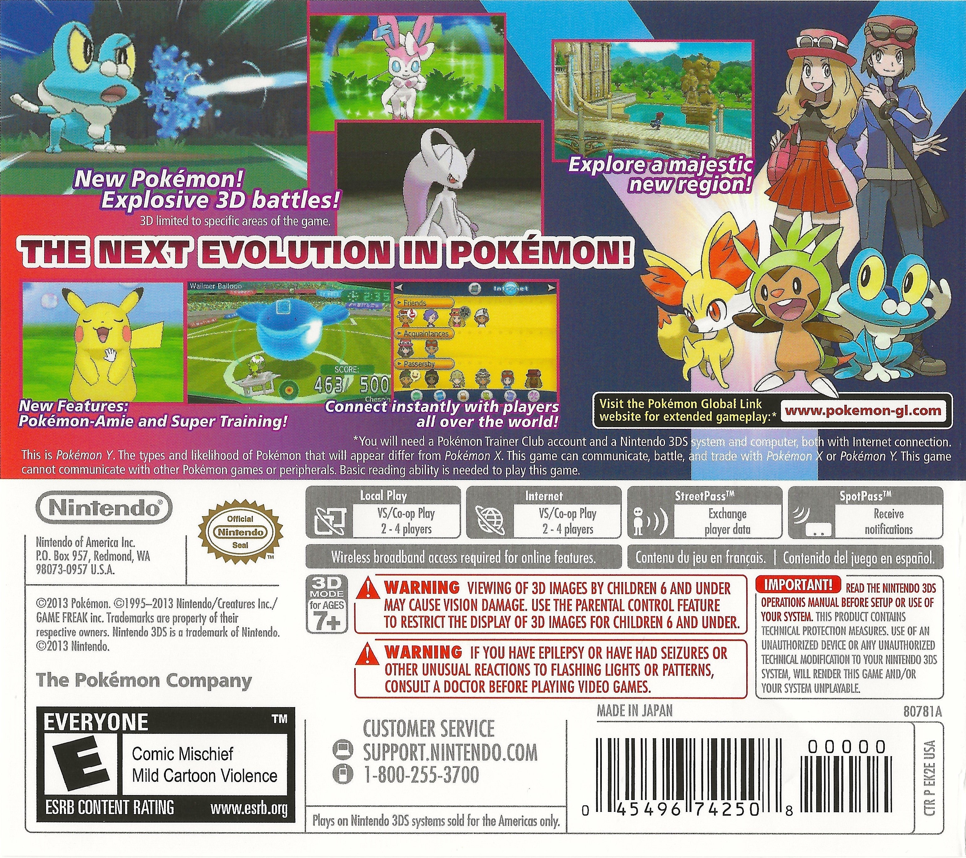 Pokemon Y for Nintendo 3DS - Pre-Owned Nintendo 3DS Game Cartridge | Perfect for Collectors & Retro Gaming Enthusiasts