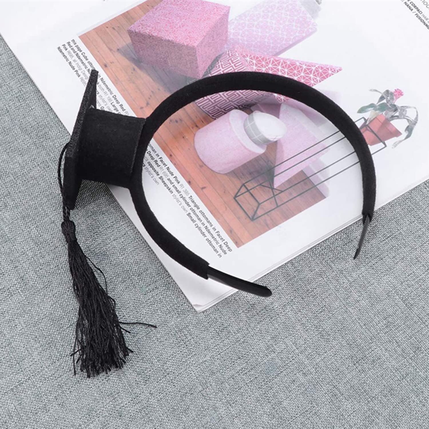 Dzrige Mini Graduation Cap Headband with Tassel - Bachelor's Degree Party Hat for Graduation Ceremony, Photo Props, Graduation Party Decorations & Favors - Perfect for Graduation Photos, Cap Decor, and School Celebrations