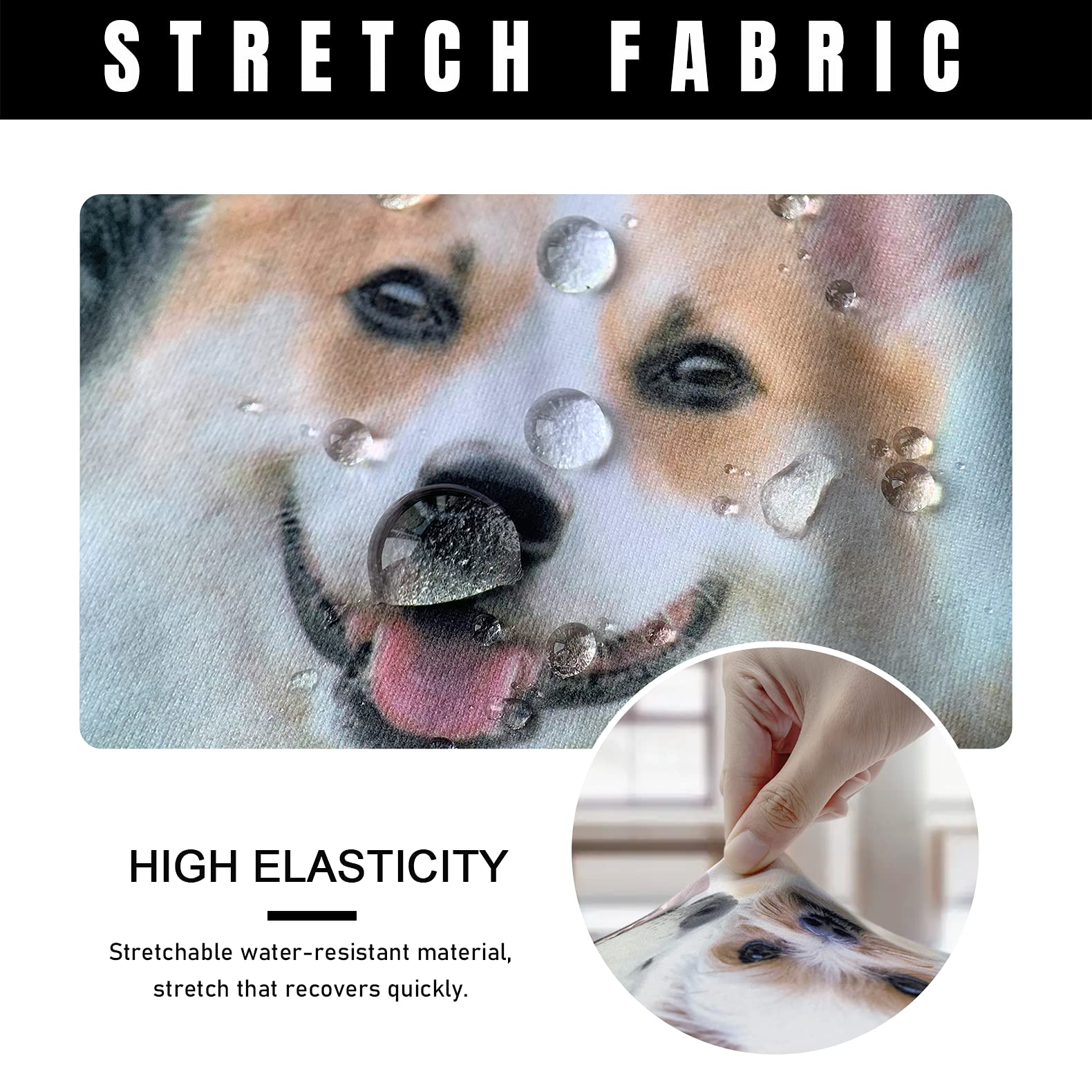 Stretchable Office Chair Cover Set - 2-Piece Waterproof Computer Desk Chair Seat Protector for Home & Office Use | Fits Swivel Chairs, Prevents Stains & Wear