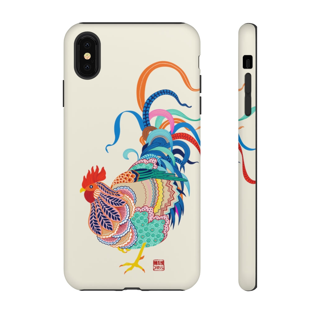 Chinese Zodiac Rooster Phone Case - Durable & Stylish Cover for iPhone & Samsung - Perfect for New Year Gifts & Cultural Enthusiasts