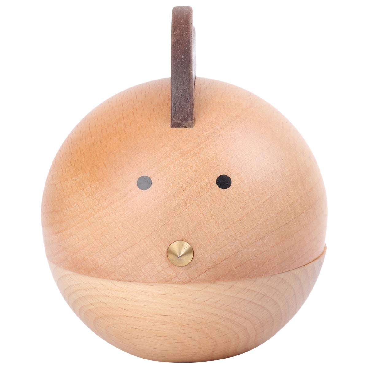 Vintage Wooden Chick-Shaped Jewelry Box - Rustic Round Jewelry Storage Case for Rings, Necklaces & Earrings - Perfect for Home Decor, Gift Giving & Organizing Small Trinkets