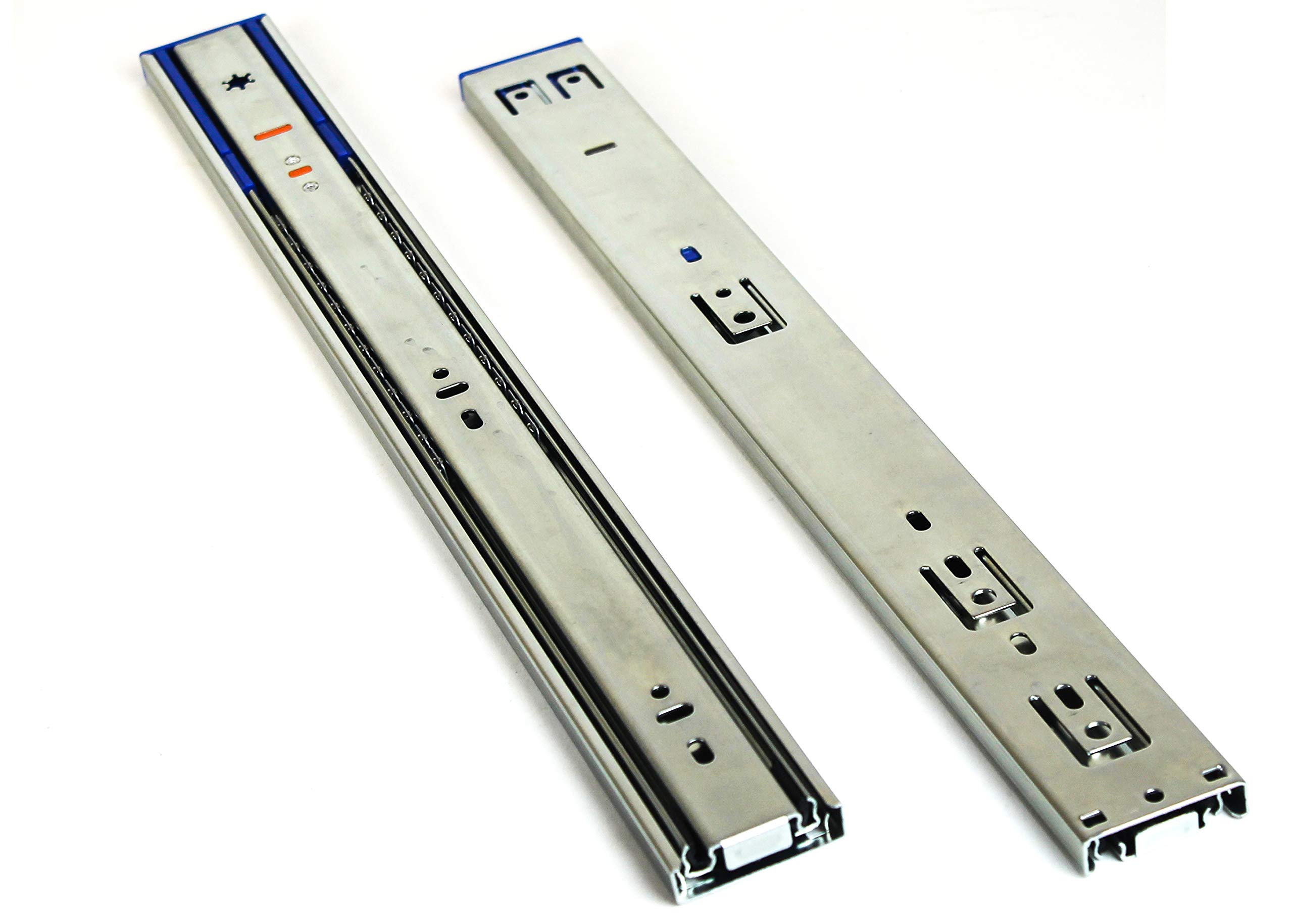 15 Pairs Berta Full Extension Soft Close Ball Bearing Side Mount Drawer Slides - 22 Inch Heavy Duty 100LB Load Capacity for Kitchen Cabinets, Office Furniture & Storage Organization