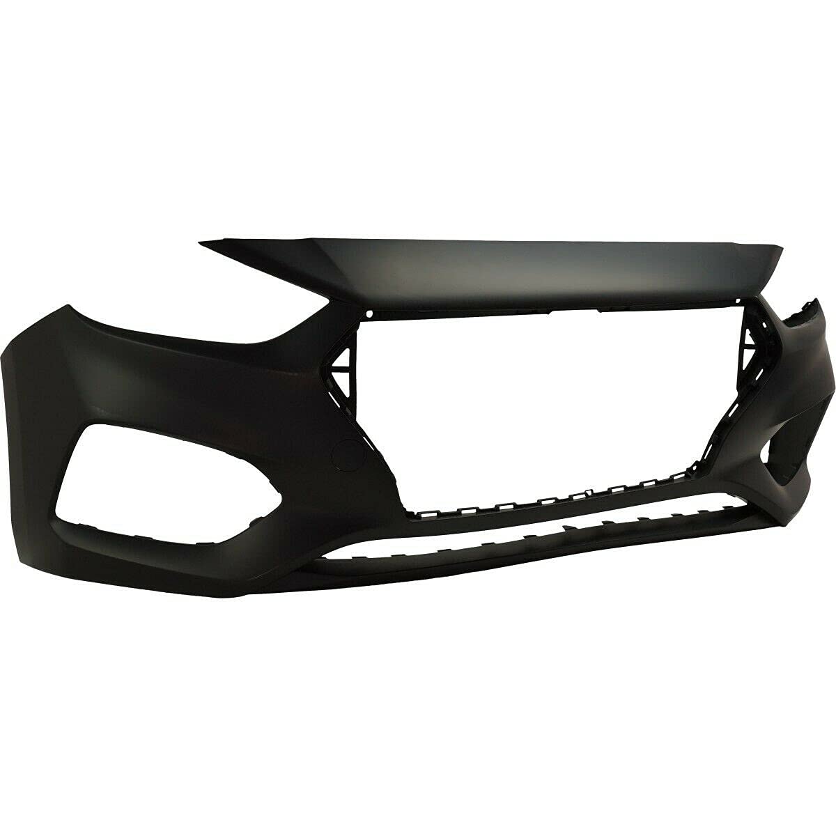 2018-2019 Hyundai Accent Front Bumper Cover Replacement - OEM Fit & Durable ABS Plastic - Perfect for Collision Repair & Car Restoration Projects
