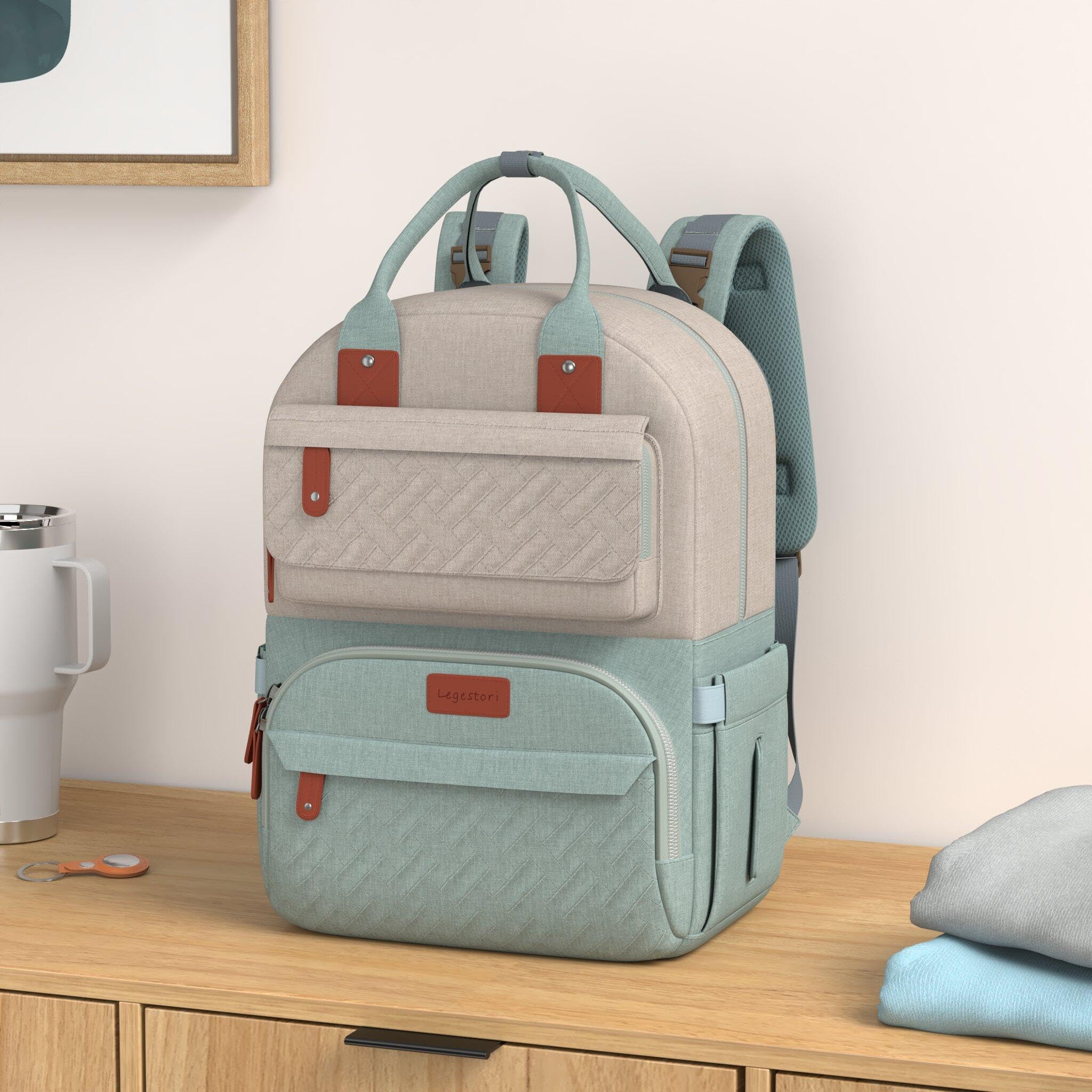 **Waterproof Diaper Backpack for Moms & Dads - Large Baby Travel Bag with Insulated Bottle Pockets & Stroller Straps - Perfect for Daycare, Travel, and On-the-Go Parents**