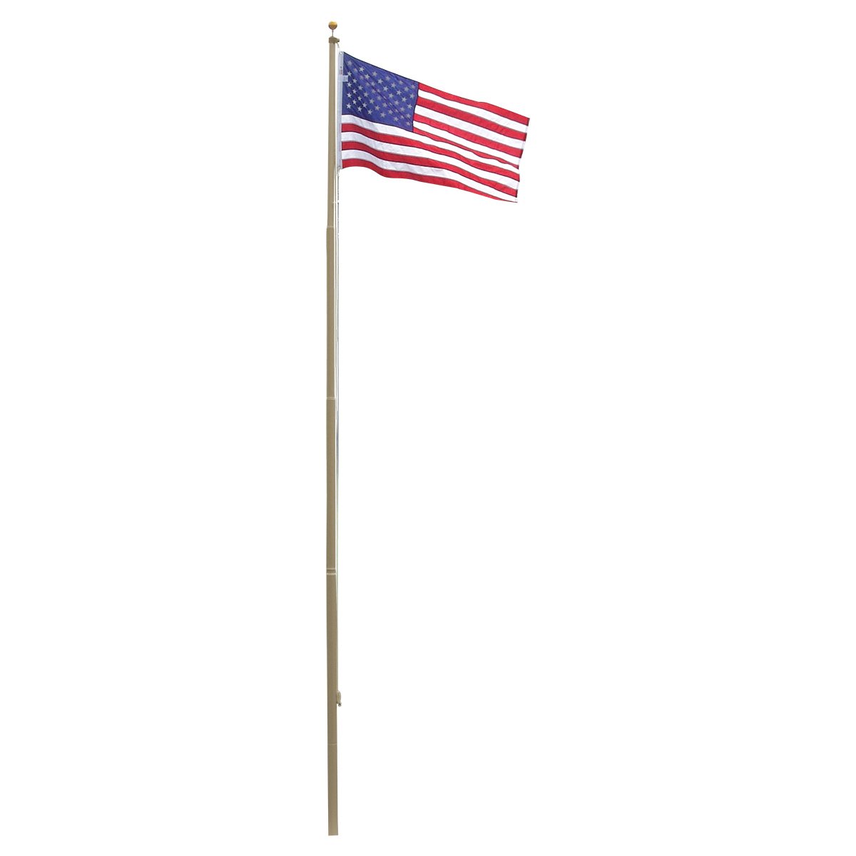 20ft Heavy Duty Residential Flag Pole - Super Tough & Durable, Bronze Powder Coated - Perfect for Front Yard, Garden, and Patriotic Display