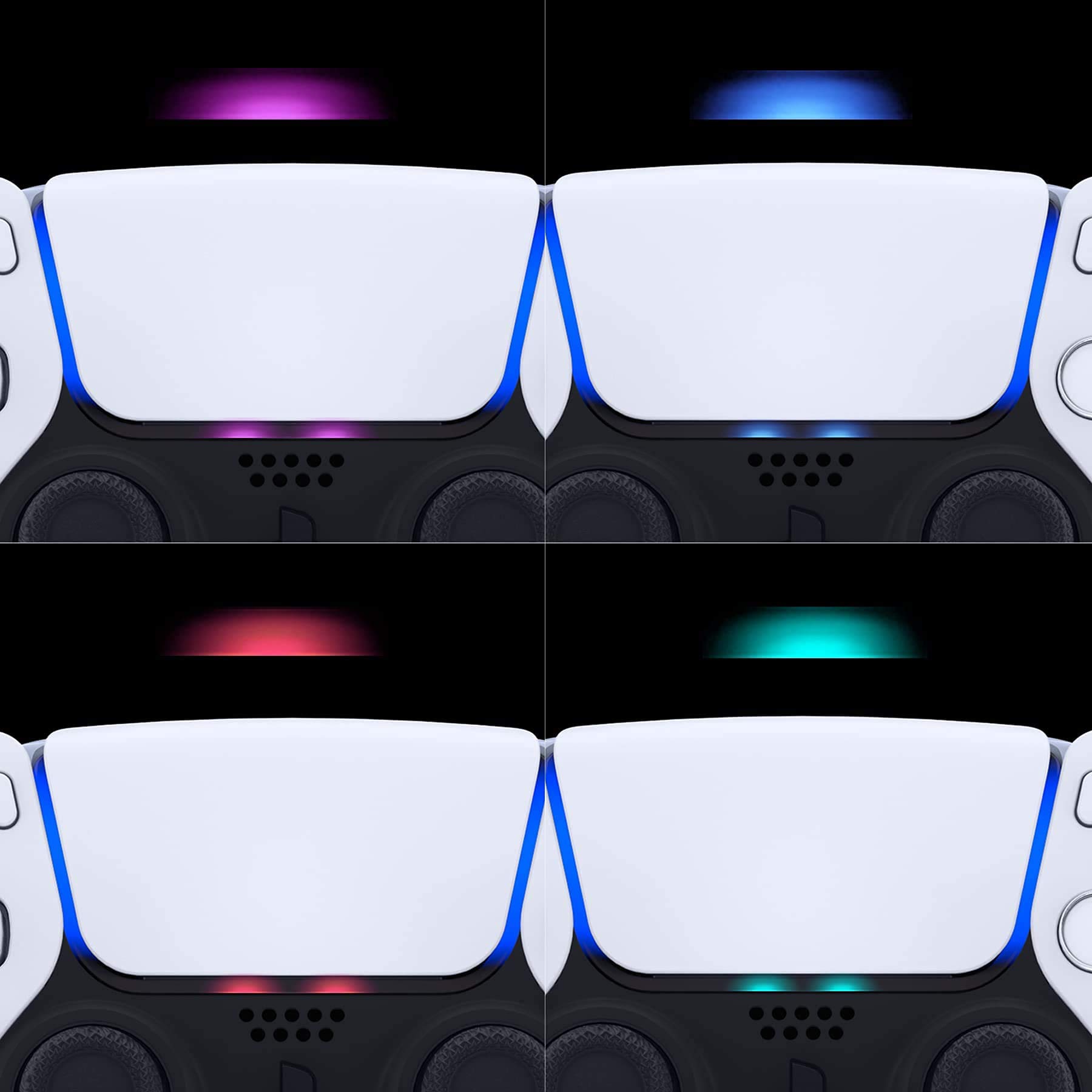 eXtremeRate Chameleon Purple Blue PS5 Controller Custom Kit - D-pad, Thumbstick, Face Buttons, LED Lightbar Stickers for BDM-010 & BDM-020 - Gaming Accessories for Enhanced PS5 Experience