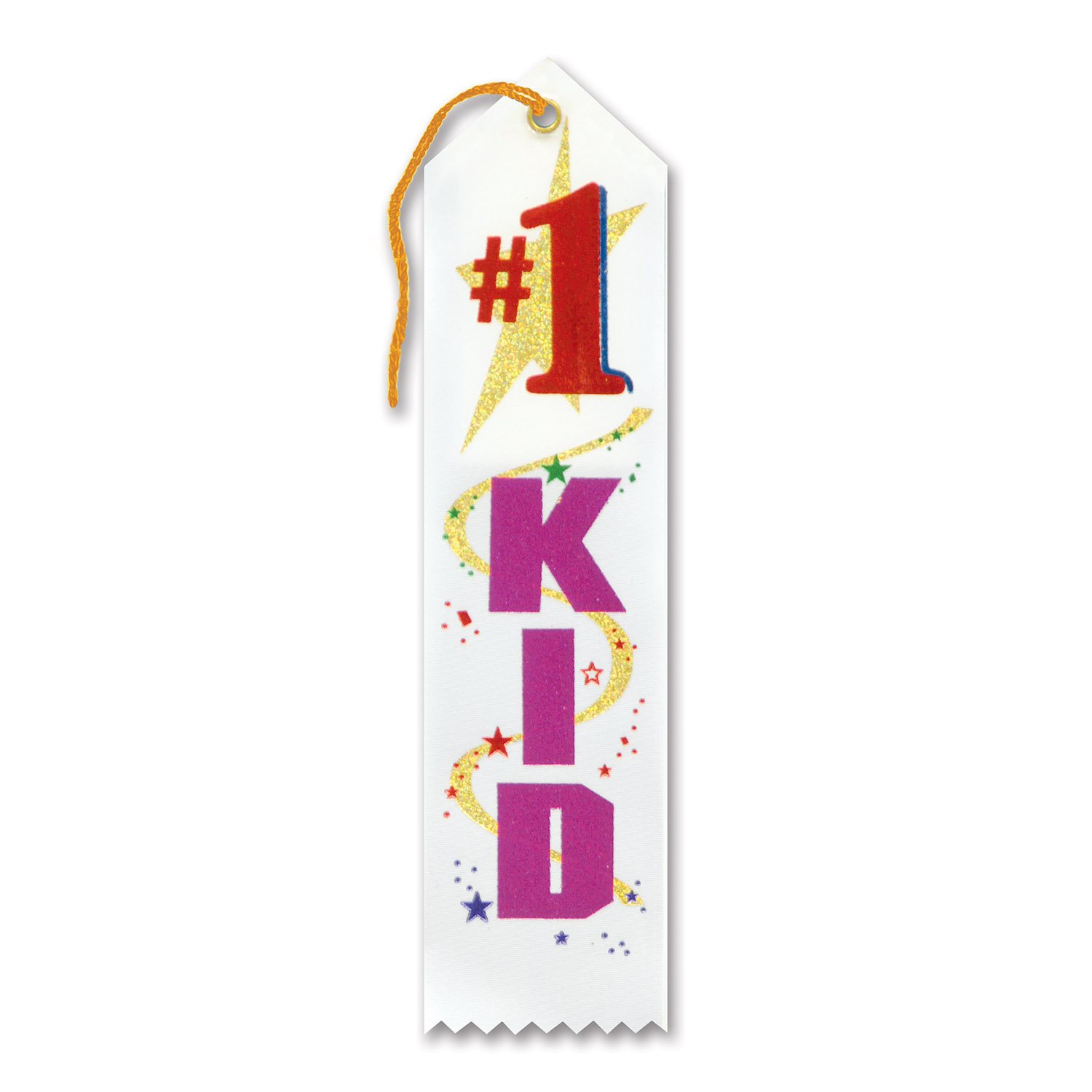 #1 Kid Award Ribbon - Premium Quality First Place Winner Ribbons for Children's Competitions, Sports Events & School Awards - Perfect for Academic Achievements, Talent Shows and Recognition Ceremonies