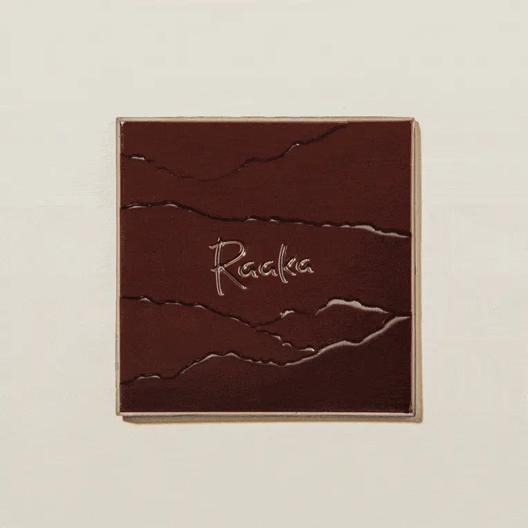 Organic Raaka 61% Vanilla Waffle Cone Dark Chocolate Bar - Premium Vegan Chocolate for Baking, Gifts & Healthy Snacking