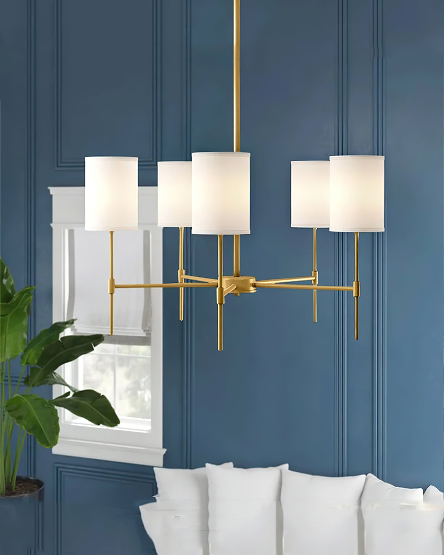 Camila Crystal Chandelier - Elegant Modern Ceiling Light Fixture for Dining Room, Living Room & Bedroom | Perfect for Home Decor & Wedding Events