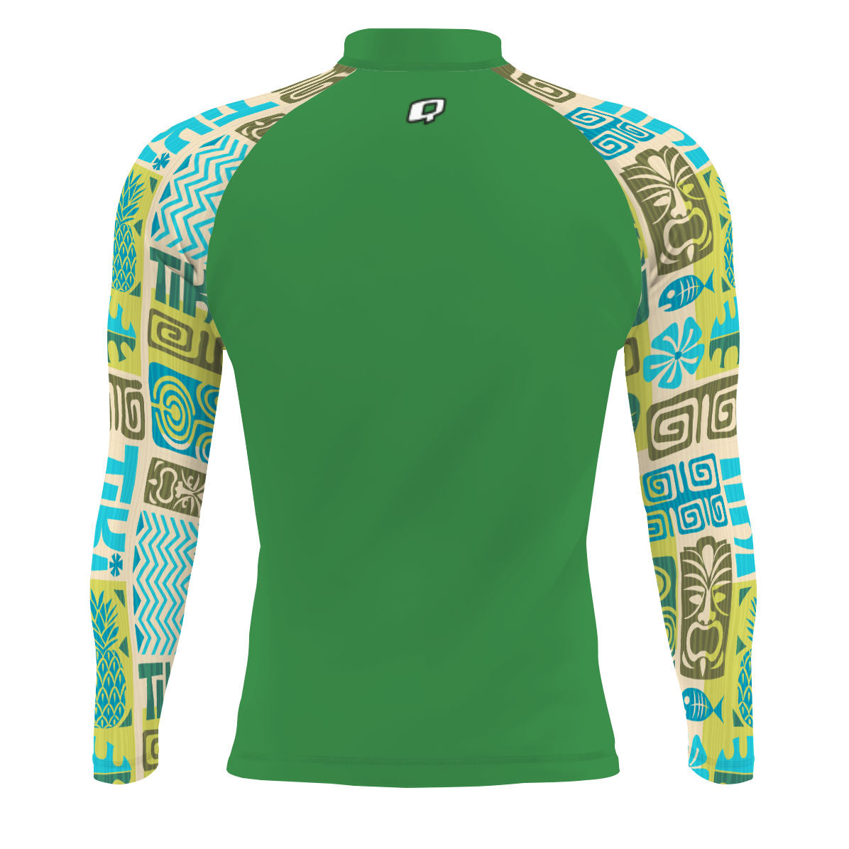 Tiki Waves UPF50+ Men's Long Sleeve Rash Guard for Surfing, Swimming & Sun Protection - Quick Dry UV Shirt for Beach, Pool & Water Sports