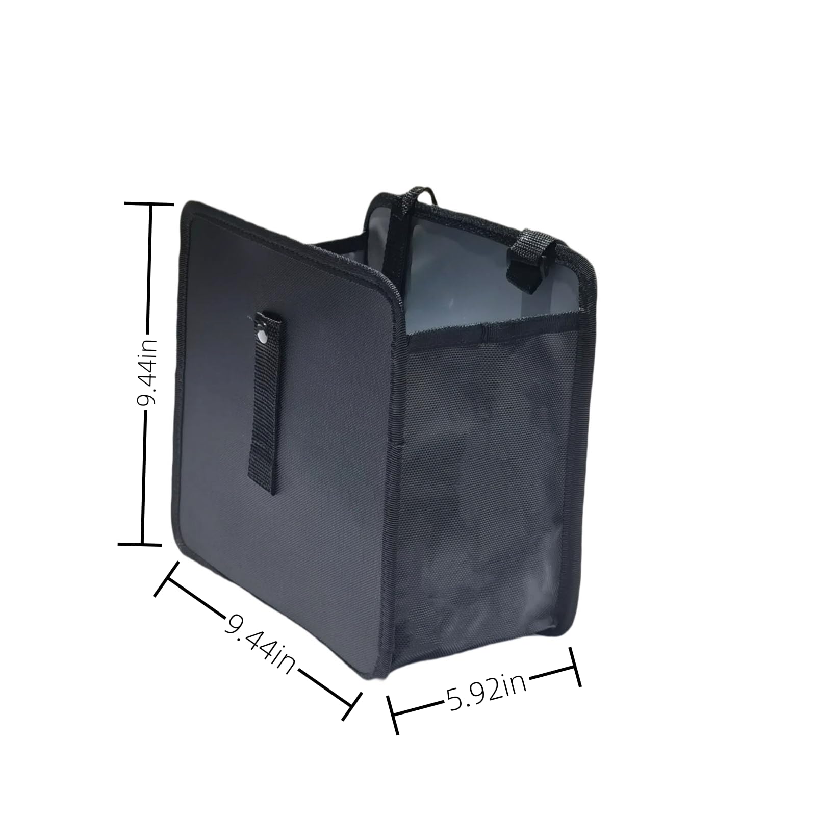2 Pack Collapsible Car Trash Can - Foldable Hanging Waterproof Leakproof Trash Bag for Vehicles (3 Gallons) | Ideal for Road Trips, Commuting & Family Travel