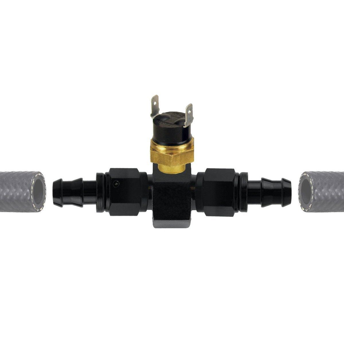 34 Row Transmission Oil Cooler with Electric Fan - 6AN & 10AN Fittings, Thermostat Switch - Perfect for Performance Cars, Trucks & Off-Road Vehicles