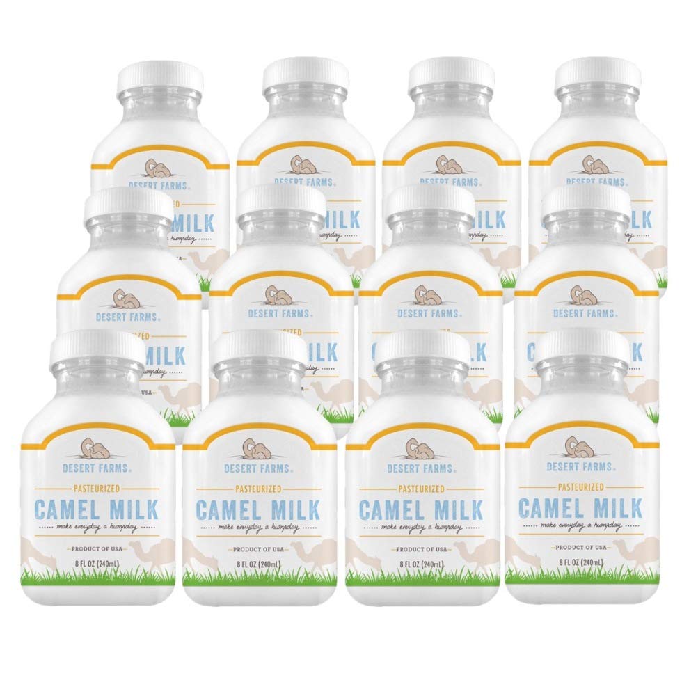 Organic Fresh Frozen Camel Milk - Grade A Allergen-Free, Pure & Natural | Healthy Camel Milk from Midwest USA | 12 Pack for Smoothies, Coffee, Baking & Immune Support