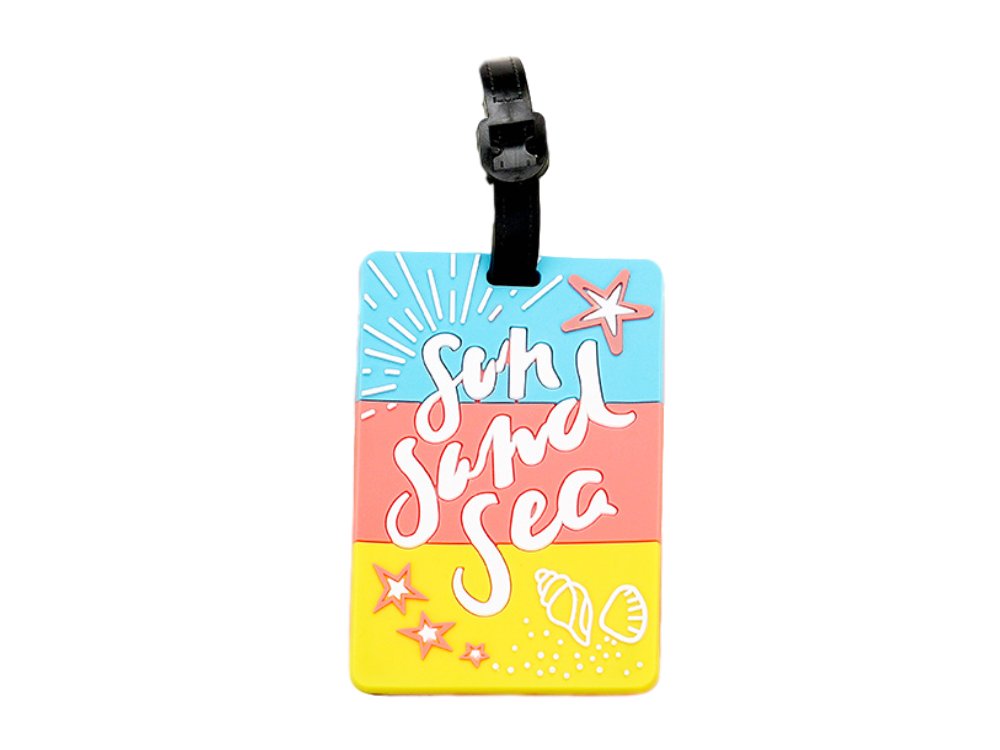 Vibrant & Fun Travel Suitcase ID Luggage Tag - Durable Suitcase Label for Easy Identification | Perfect for Airports, Cruise Ships & Family Vacations