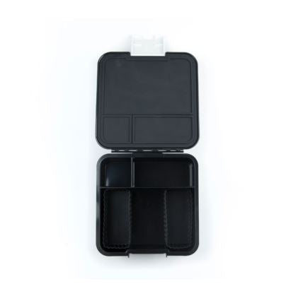 Rectangle Bento Lunch Box Containers - Black | Stackable, Reusable Food Storage for Meal Prep, Office, School & Picnics