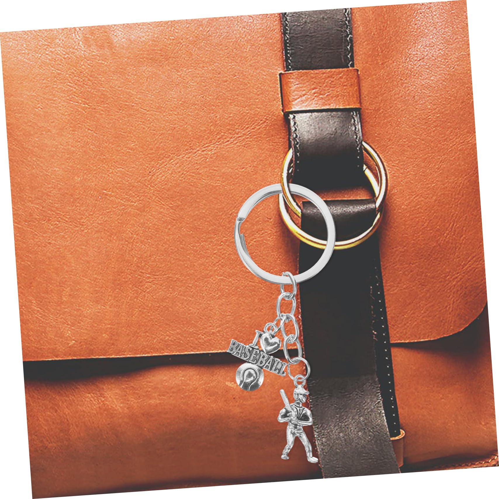 Balacoo 5-Pack Baseball Keychain Set - Sporty Key Rings for Backpacks, Bags & Accessories - Perfect for Baseball Fans, Bowling Enthusiasts & Sports Lovers (Gifts, Team Spirit, Game Day)
