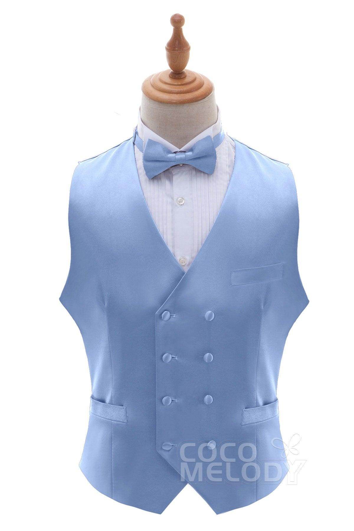 Men's Stretch Silk-Like Satin Vest - Soft Comfortable Sleeveless Undershirt for Formal Wear & Layering - CZ170021