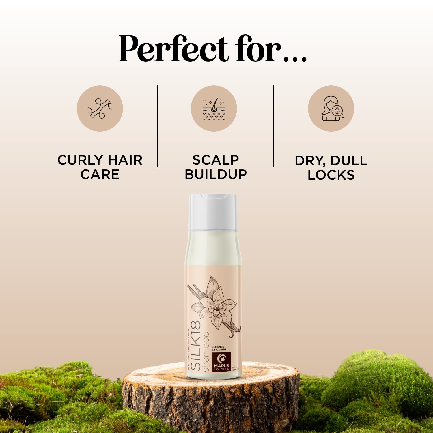 Silk18 Shampoo - Hydrating & Repairing for Damaged Hair - Sulfate Free & Paraben Free - Perfect for Dry, Frizzy & Color-Treated Hair - Salon Quality Hair Care at Home
