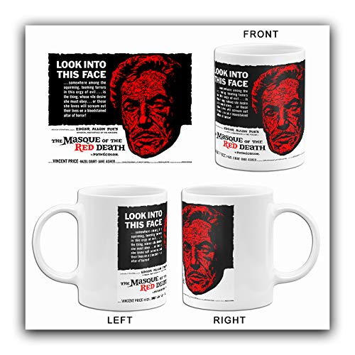 The Masque of the Red Death 1964 Movie Poster Coffee Mug - Vintage Horror Film Collectible - Perfect for Edgar Allan Poe Fans & Classic Movie Lovers