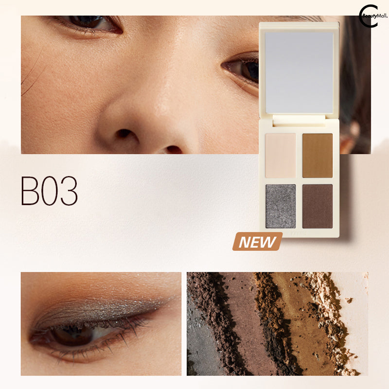 Yifinite 4-Color Eyeshadow Palette - Highly Pigmented, Long-Lasting, Blendable Makeup for Everyday & Party Looks | Perfect for Day to Night Makeup Transition