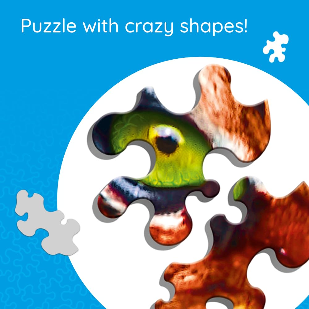 Trefl Facing a Tiger 600-Piece Jigsaw Puzzle - Unique Crazy Shapes Print, DIY Creative Fun for Adults & Kids Ages 10+ | Perfect for Family Game Nights, Stress Relief & Home Decor