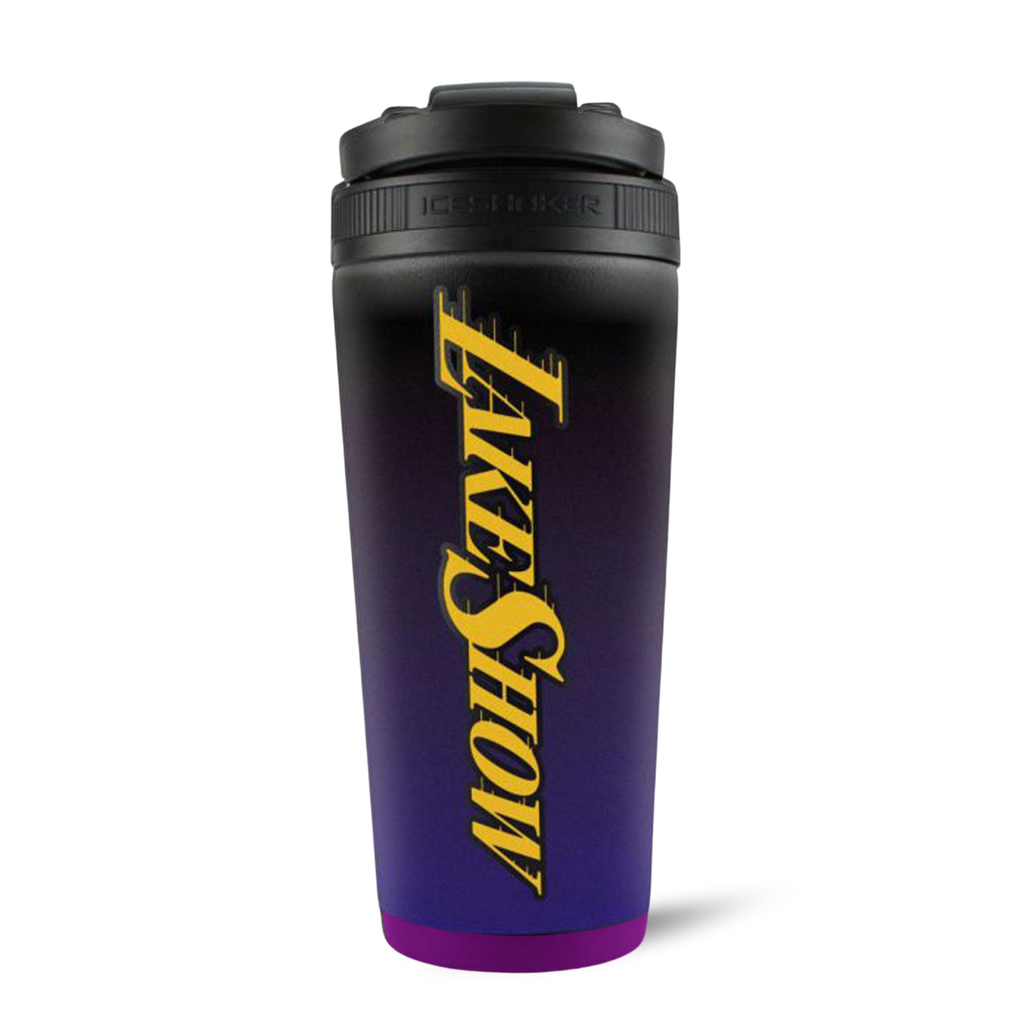 Los Angeles Lakers City Edition 4D Ice Shaker - NBA Team Insulated Water Bottle for Gym, Workout & Sports - Keeps Drinks Cold for 24 Hours - Perfect for Basketball Fans & Athletes