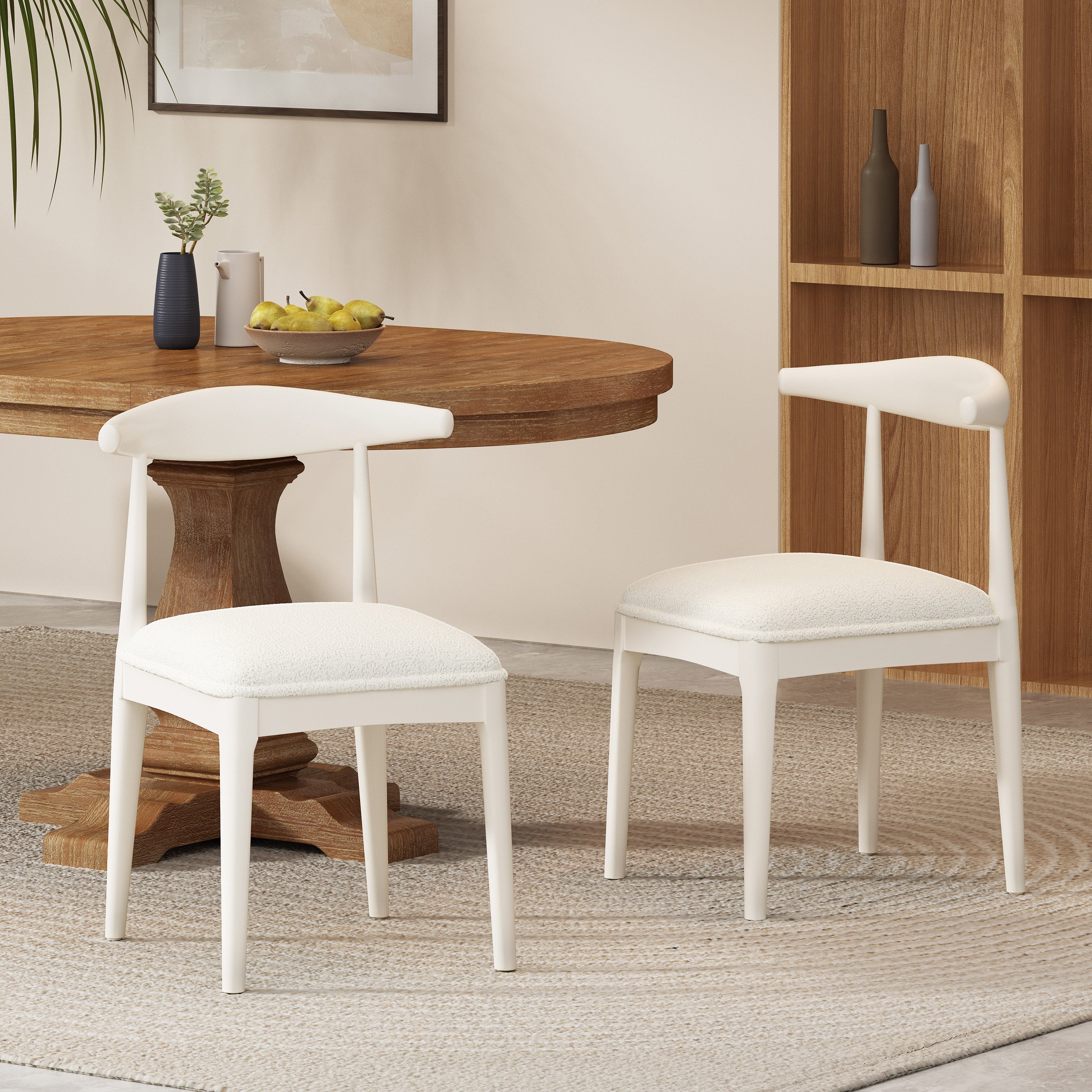 Modern Dining Chair Set of 7 - Comfortable Kitchen Chairs for Home & Restaurant Use - Perfect for Dining Room, Kitchen Island, and Banquet Settings
