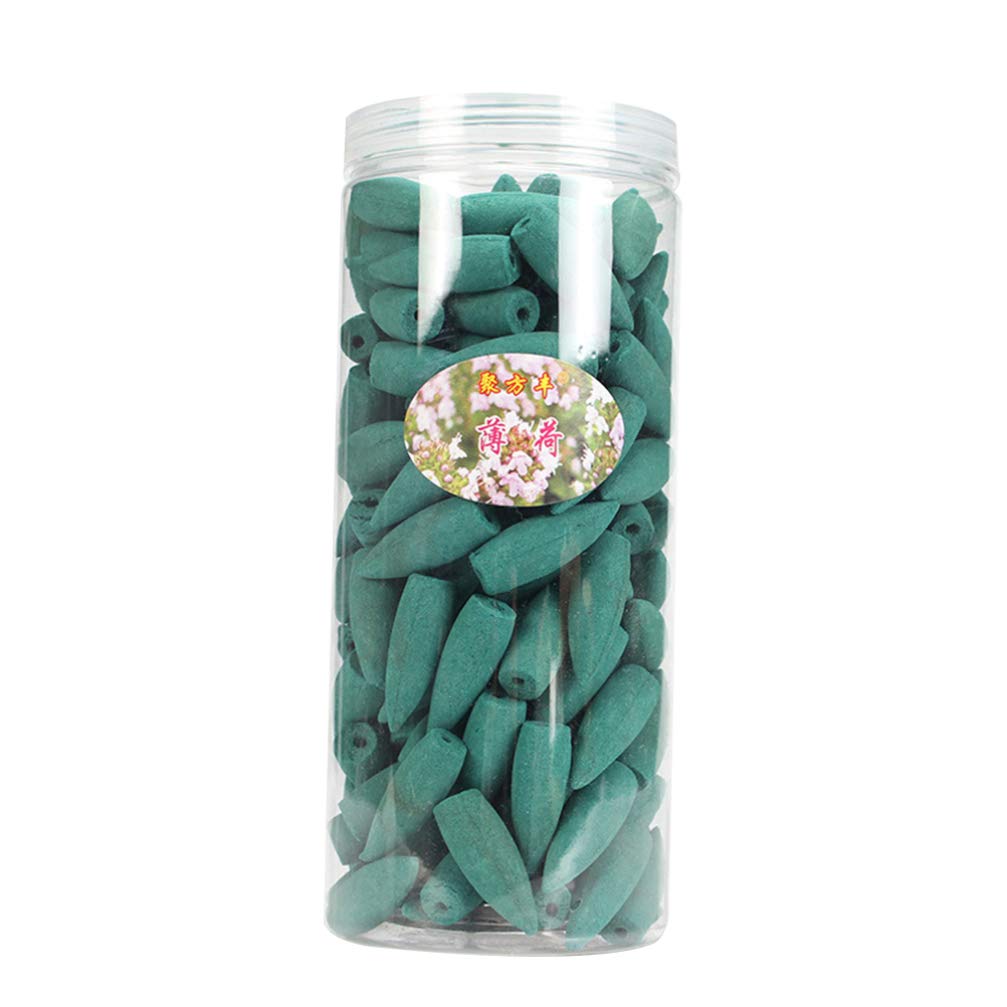 EXCEART Backflow Incense Cones - 168pcs Mint Aromatic Fragrance for Meditation, Yoga & Home Relaxation | Buddhist Gifts & Bedroom Decor Supplies