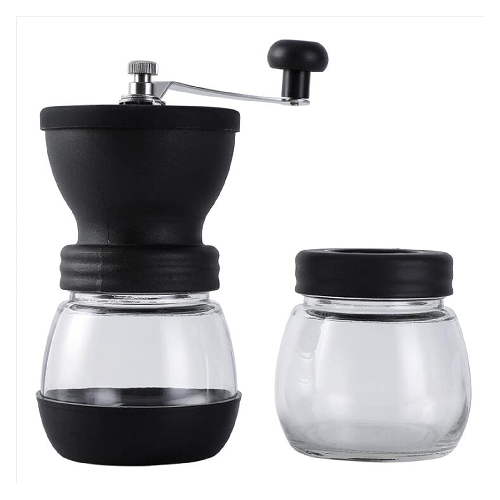 Premium Manual Coffee Grinder Set - Portable Hand Crank Coffee Maker with Milk Kettle, Durable Home Coffee Bean Grinder & Brewing Kit - Perfect for Camping, Travel, Office & Gifts (1 Set)