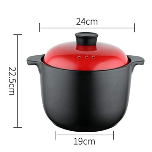 Premium Ceramic Casserole Pot - Korean Stone Pot for Stews, Soups & Bibimbap | Heat-Resistant, Oven & Stovetop Safe | Perfect for Korean Hot Pot, Steaming & Slow Cooking