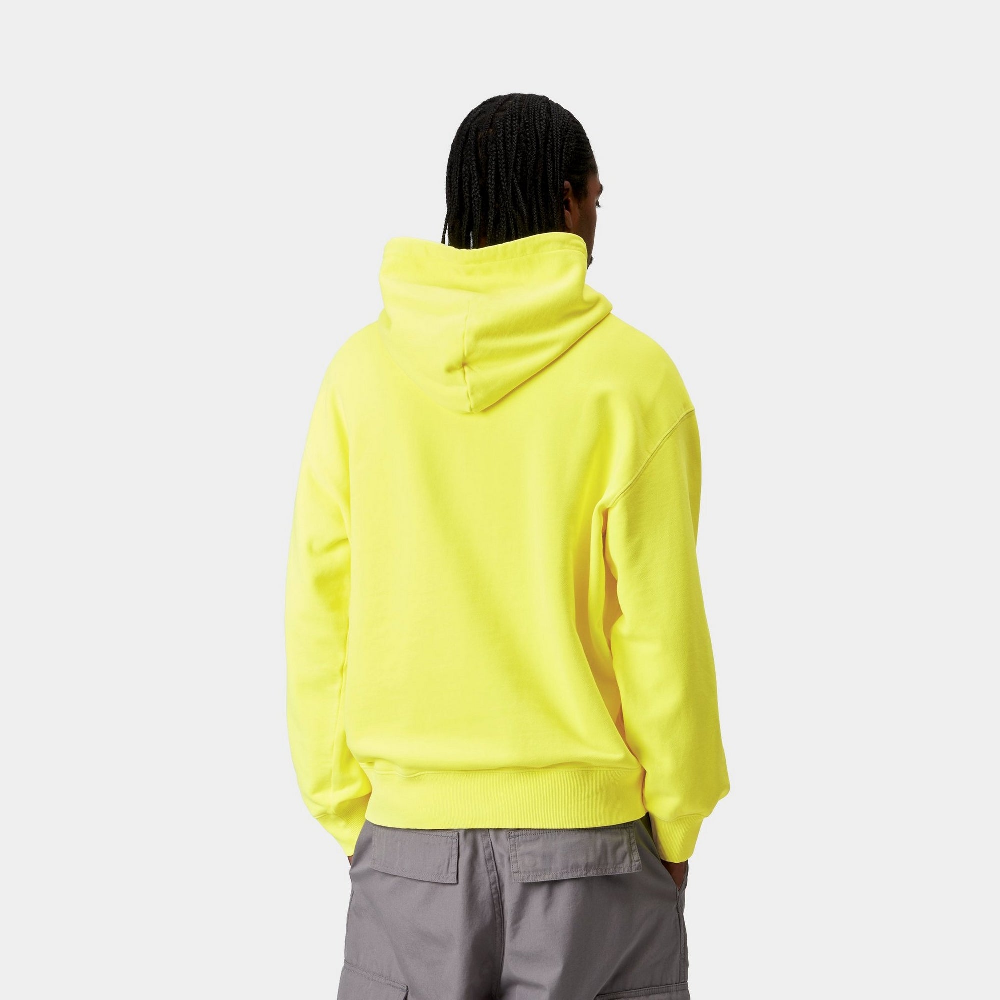 Premium Hooded Industry Sweatshirt - Lumo Yellow | Heavy Duty Workwear for Construction & Outdoor Activities
