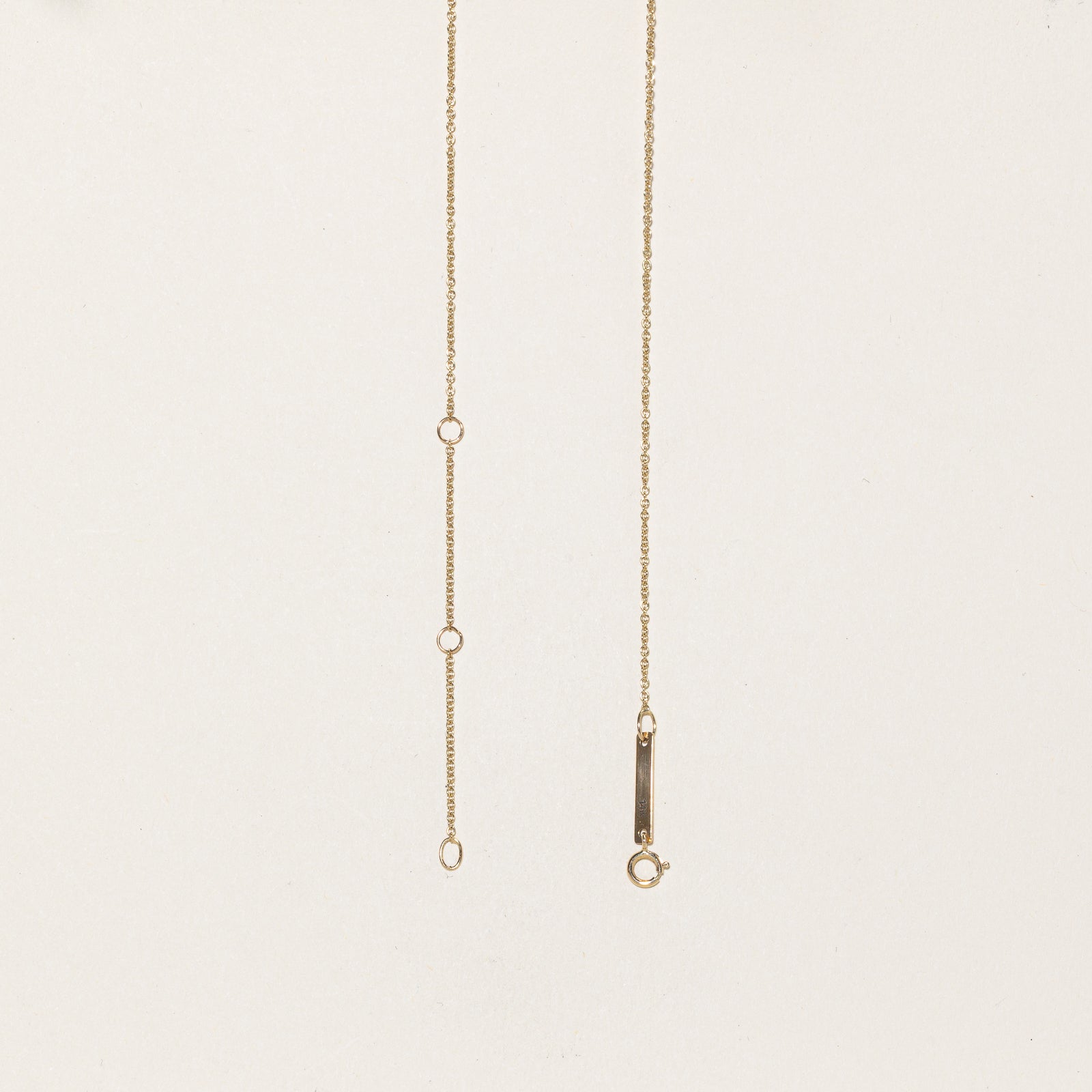 Zoé Chicco 14k Gold Offset Floating Diamond Chain Necklace | 0.02ct Diamond | 18 Inch | Dainty Layering Necklace for Women | Perfect for Everyday Wear & Special Occasions