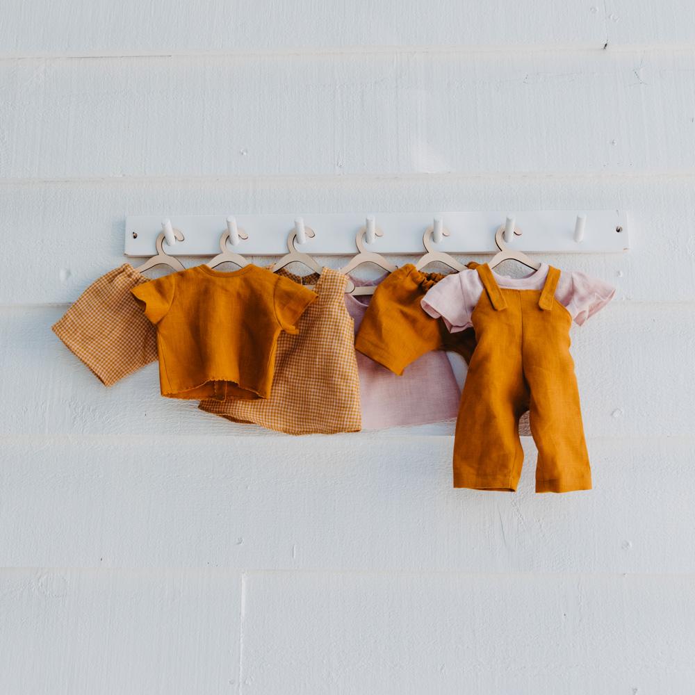 Mustard Linen Dolls Shirt for Women - Vintage Style Button Down Blouse - Perfect for Casual Outfits, Summer Wear & Boho Fashion