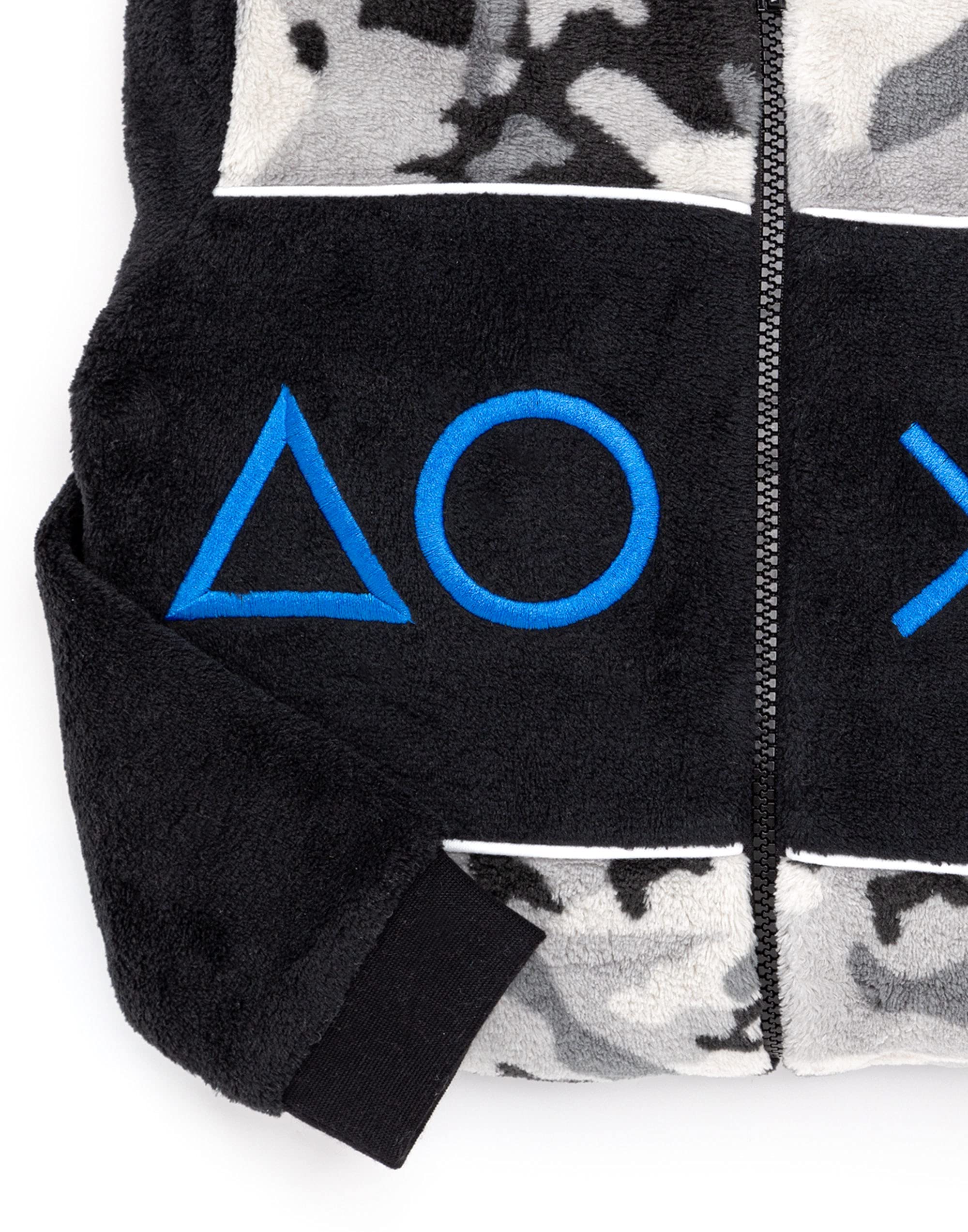 PlayStation Camo Onesie for Boys - All-in-One Gaming Pajamas with Hood | Comfortable Sleepwear for Kids & Video Game Lovers | Perfect for Sleepovers, Gaming Nights & Cosplay