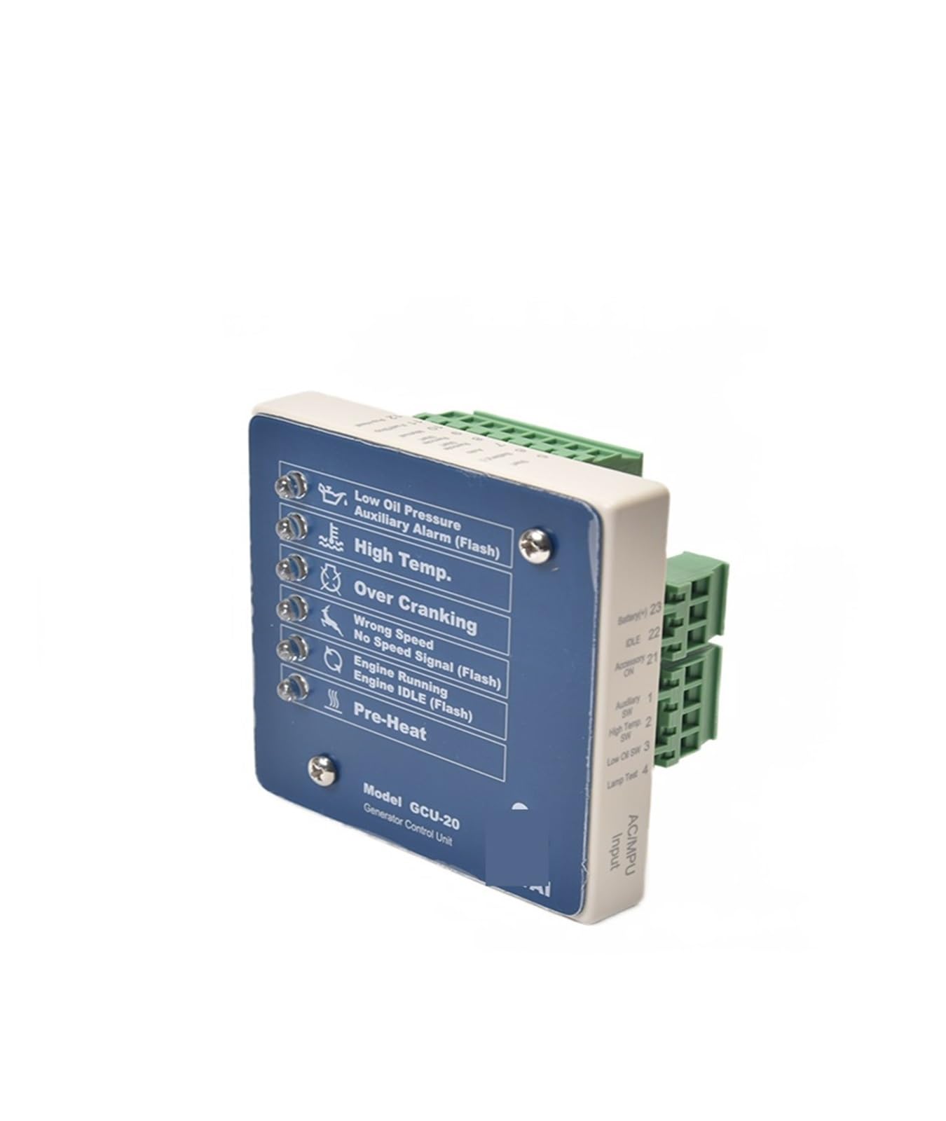 GCU-20 Generator Control Unit - Automatic Genset Controller for Backup Power & Industrial Use - Perfect for Home Emergency, RV, Construction Sites & Off-Grid Applications