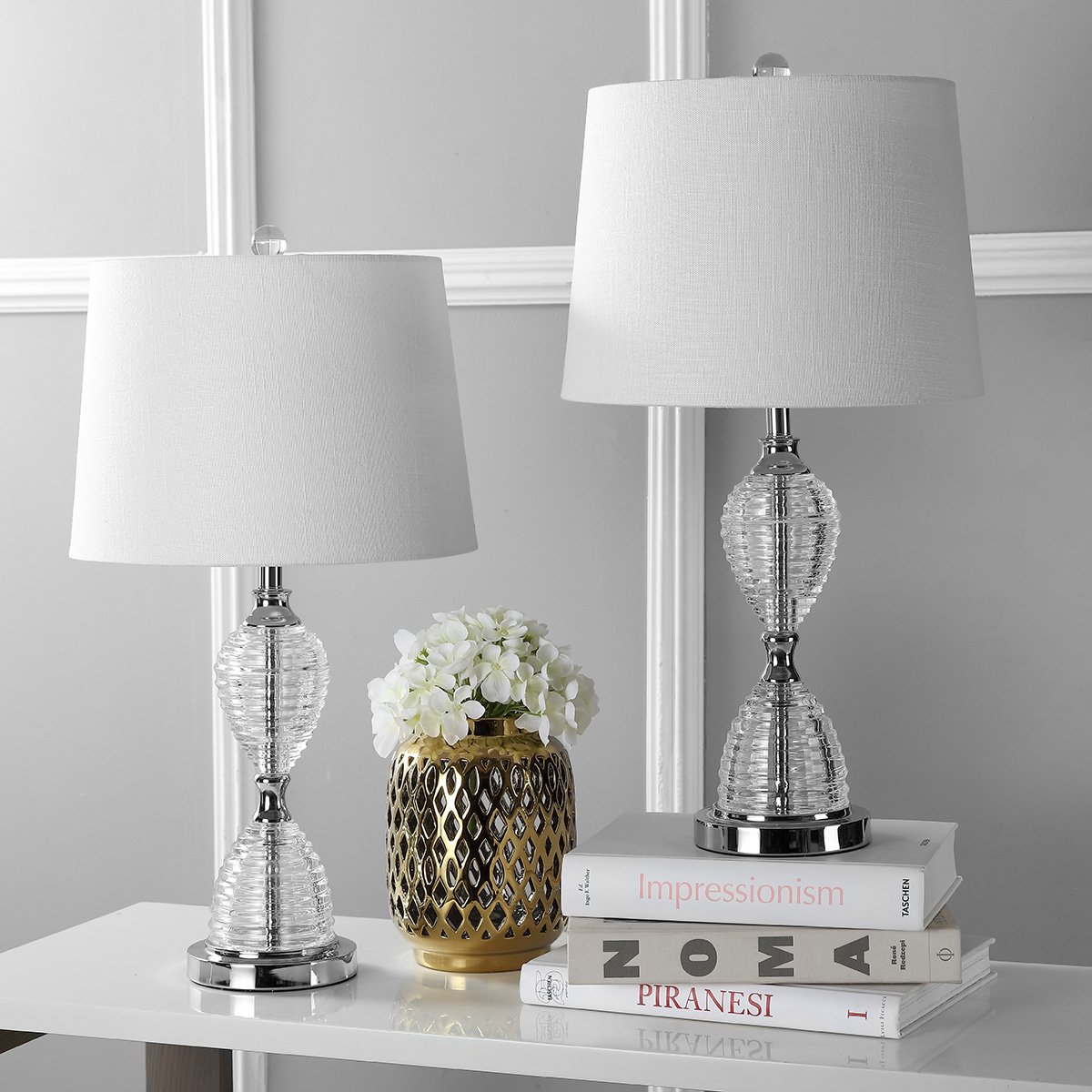 JONATHAN Y JYL2045A-SET2 Crystal LED Table Lamp Set of 2 - 24