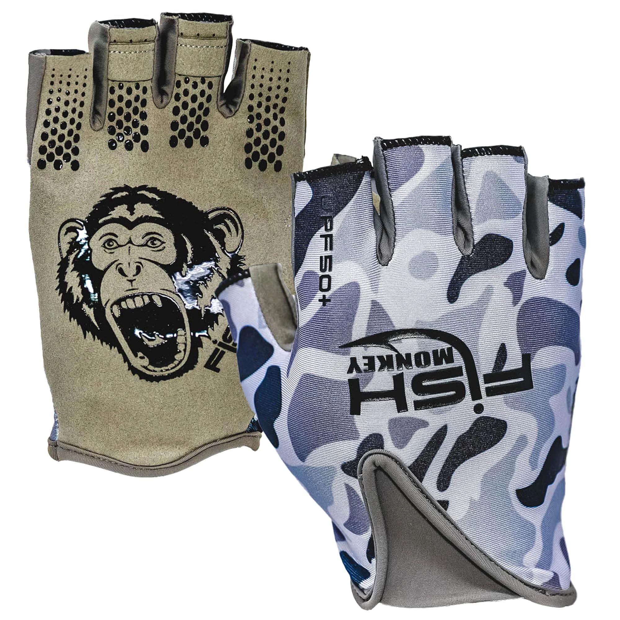 Fish Monkey FM18 Stubby Gloves - Durable Fishing Gloves for Cold Weather, Saltwater & Freshwater Fishing - Perfect for Ice Fishing, Kayak Fishing & Boat Fishing