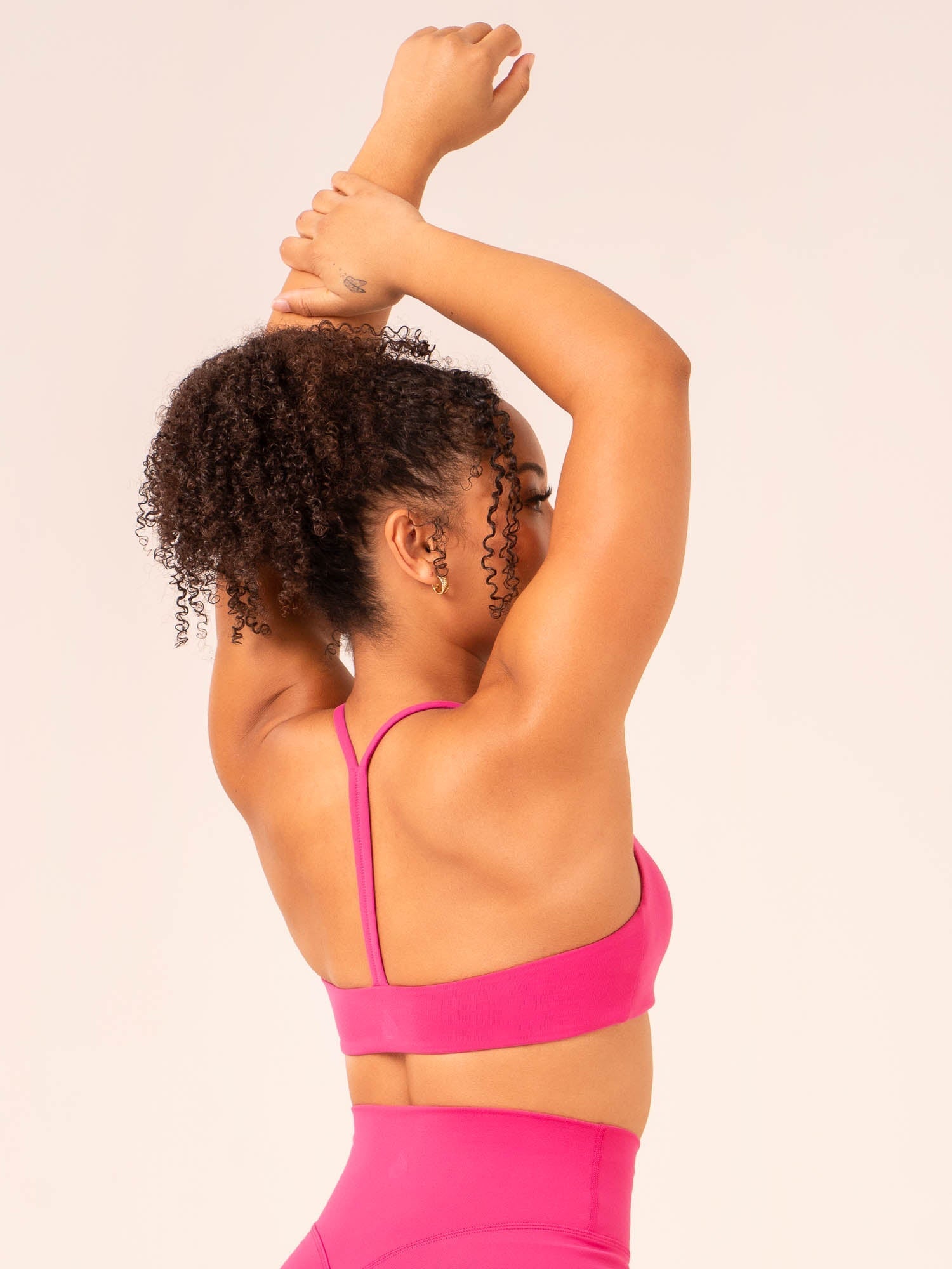 High Support Tempo Sports Bra for Women - Hot Pink | Moisture Wicking & Breathable Workout Top for Running, Yoga, Gym Fitness