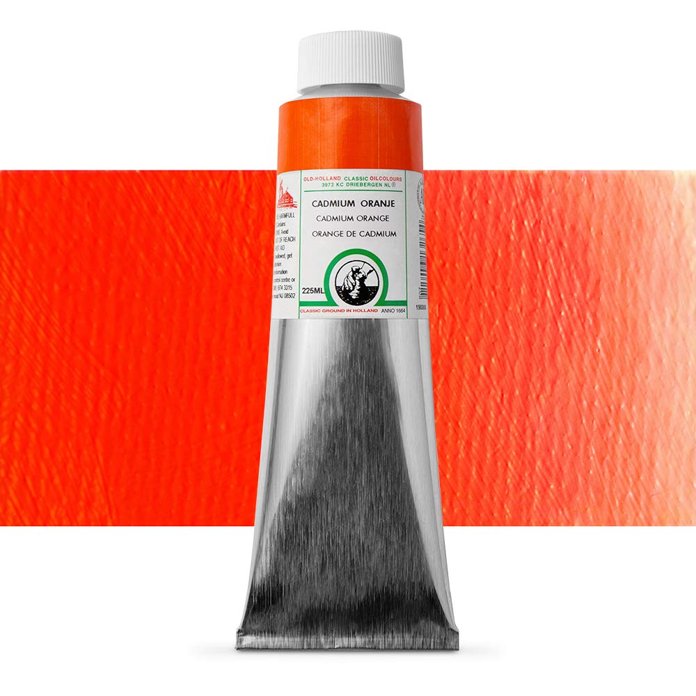 Old Holland Classic Oil Color - Cadmium Orange 225ml Tube | Professional Artist Paint for Canvas & Fine Art | Perfect for Oil Painting, Portraits & Landscape Art