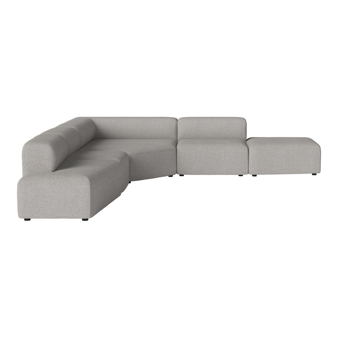 Modern Angle Corner Sofa with Open End & Chaise Lounge - Perfect for Living Room, Family Room or Apartment Relaxation