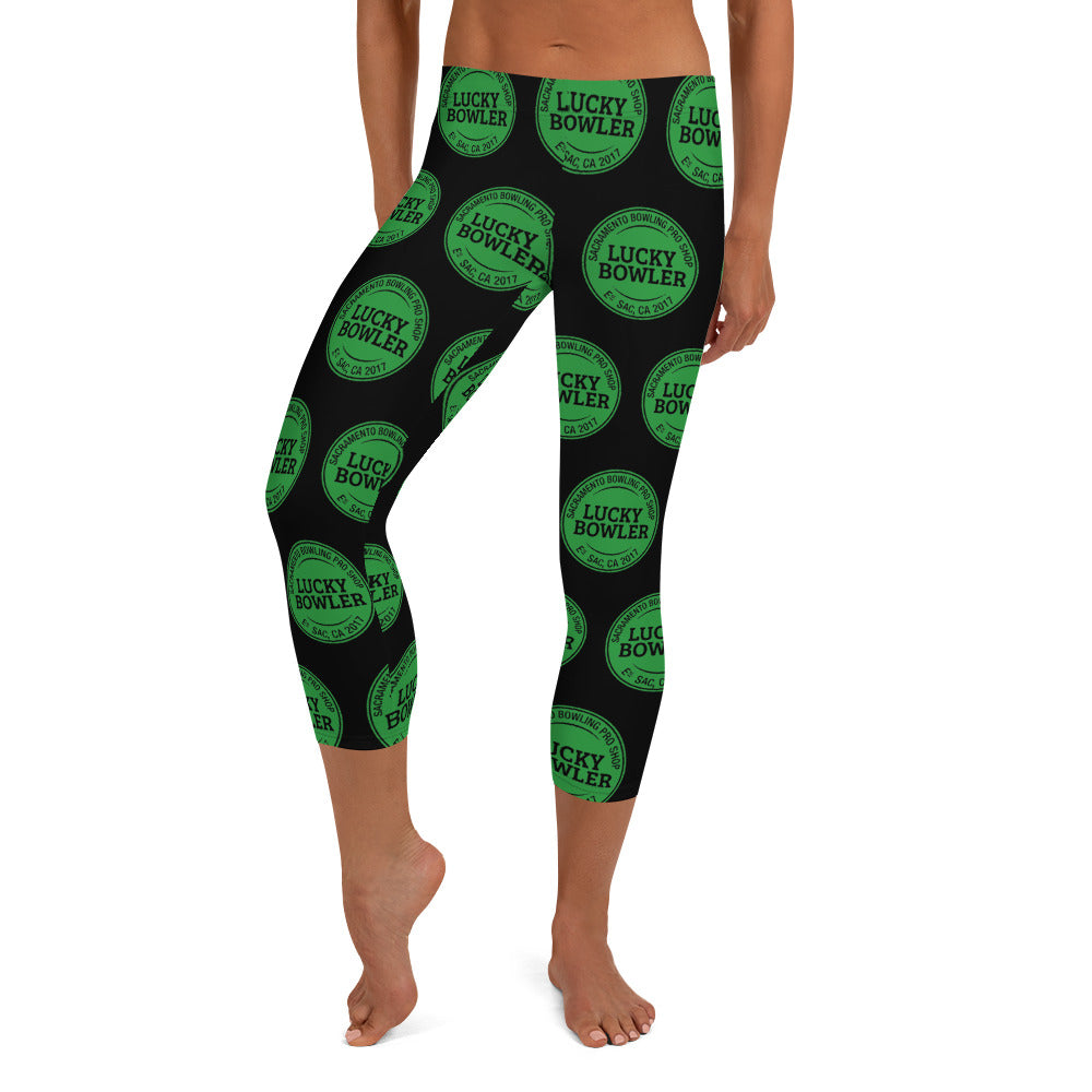 Lucky Bowler Leggings for Women - High Waisted Yoga Pants, Stretchy Workout Leggings (Black) - Perfect for Yoga, Gym, Running & Casual Wear