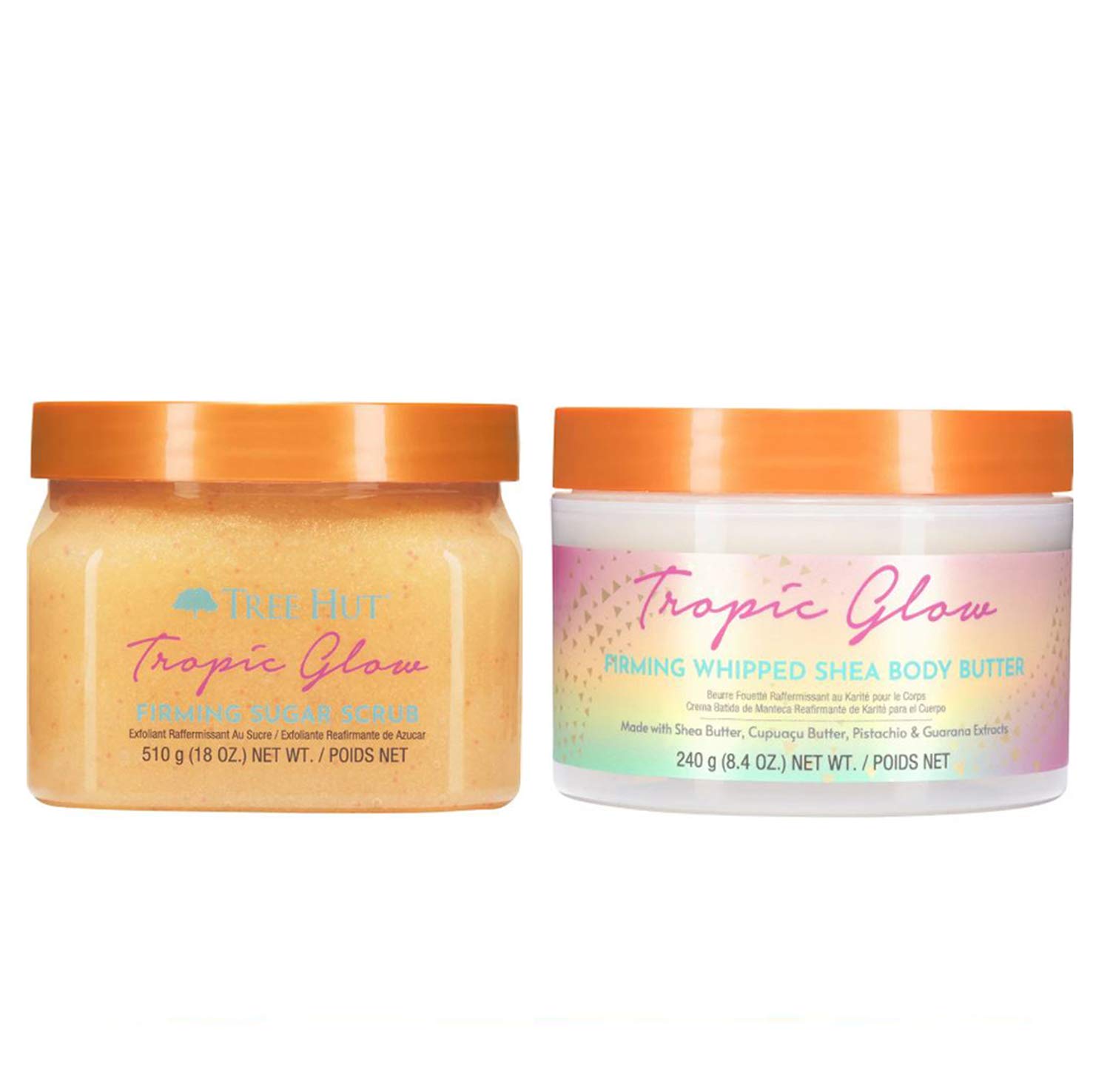 Tree Hut Shea Sugar Scrub & Lotion Gift Set with Cupuacu Butter & Guarana - Exfoliating & Moisturizing for Soft Smooth Skin - Perfect for Spa Day, Self Care & Gifts