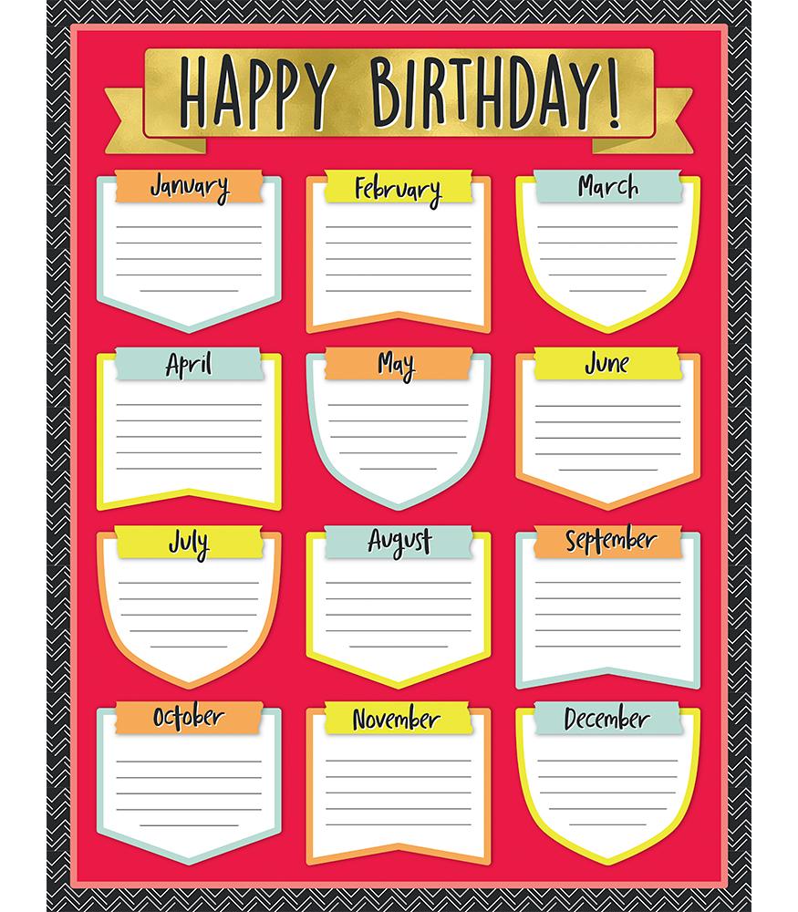 Personalized Aim High Birthday Chart - Custom Growth Milestone Tracker for Kids' Room Decor & Classroom Organization