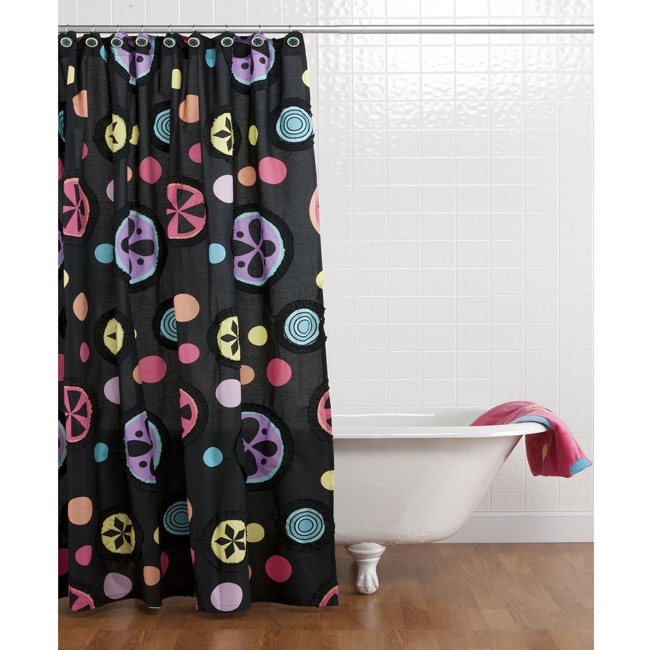Magical Michayla Waterproof Shower Curtain with Rust-Proof Hooks - Elegant Bathroom Decor for Modern Homes & Spa-Like Showers