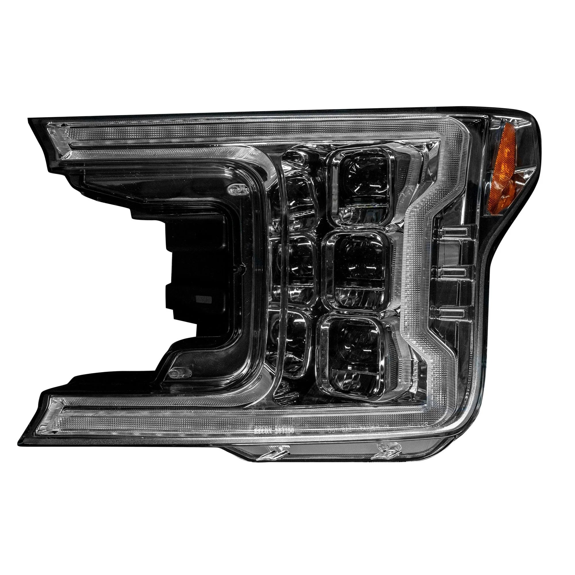 Ford F150 2018-2020 LED Headlights with OLED DRL & LED Turn Signals - Clear/Chrome - Upgrade Your Truck Lighting for Night Driving & Off-Road Adventures