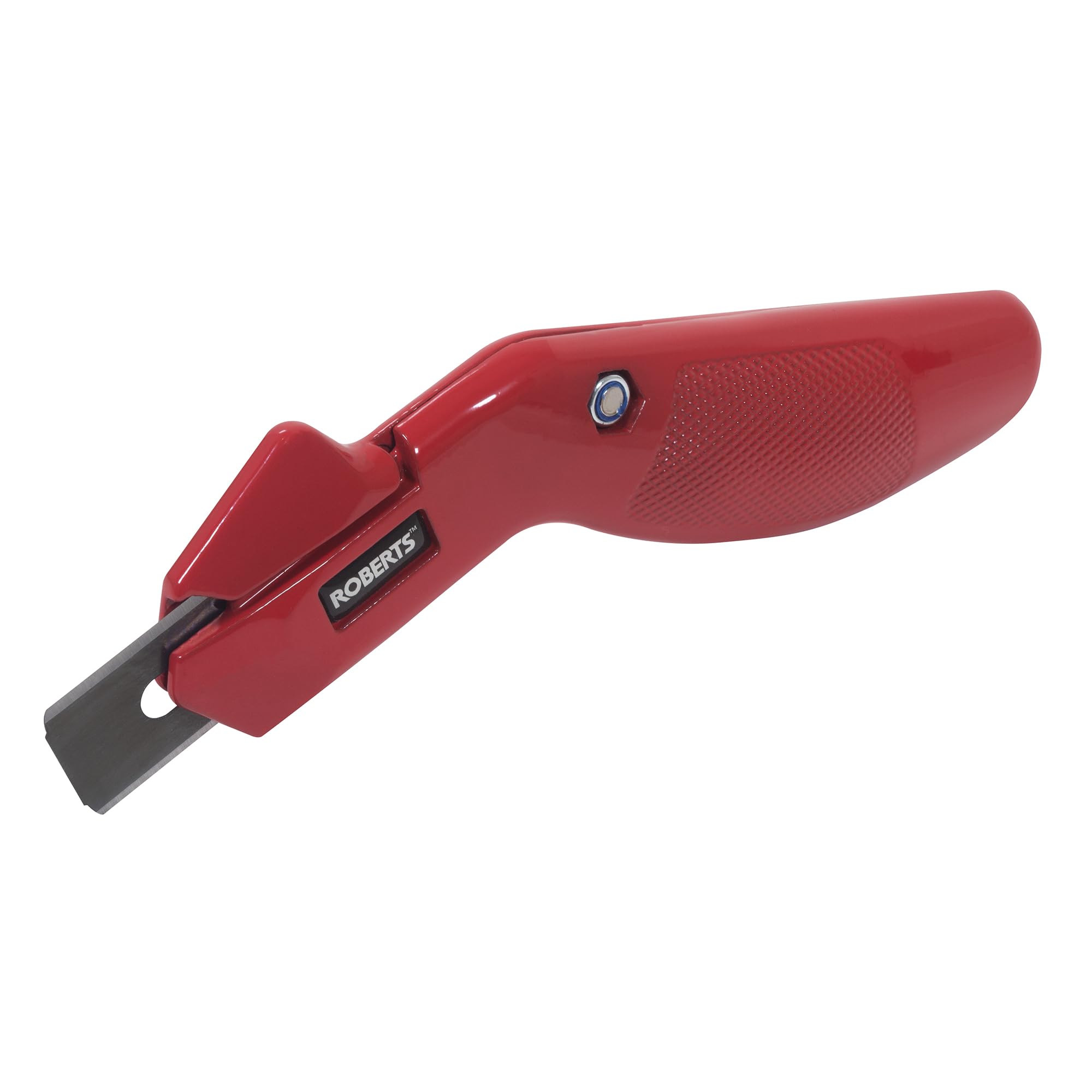 ROBERTS 10-252 Professional Carpet Knife with 3 Blades - Heavy Duty Red Utility Cutter for Carpet Installation, Flooring Projects & DIY Home Renovations