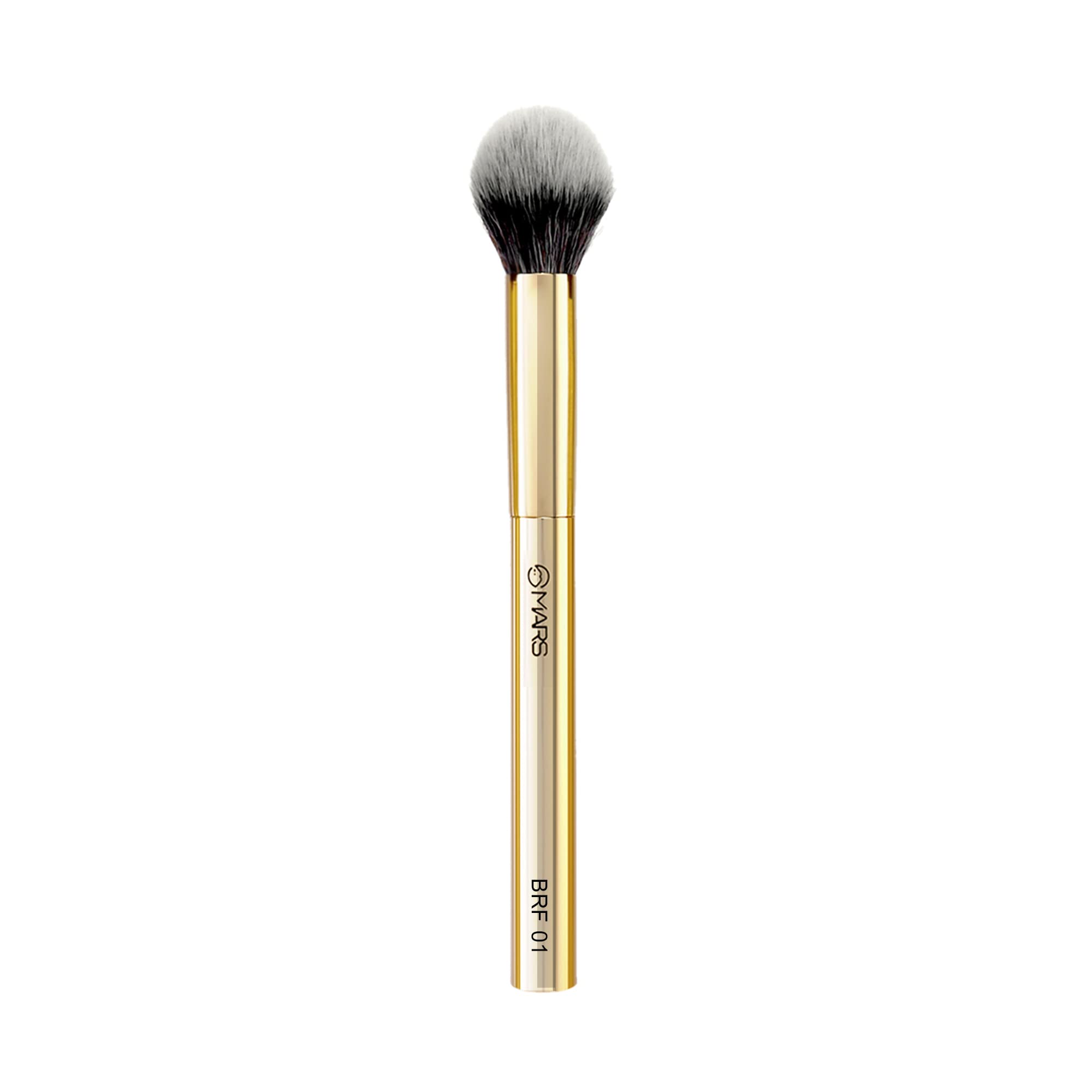 Professional Powder Makeup Brush for Face - Feather Soft Synthetic Bristles, Precise Application, Luxe Golden Packaging | Ideal for Foundation, Contouring & Blending | MARS Artist's Arsenal Makeup Brush