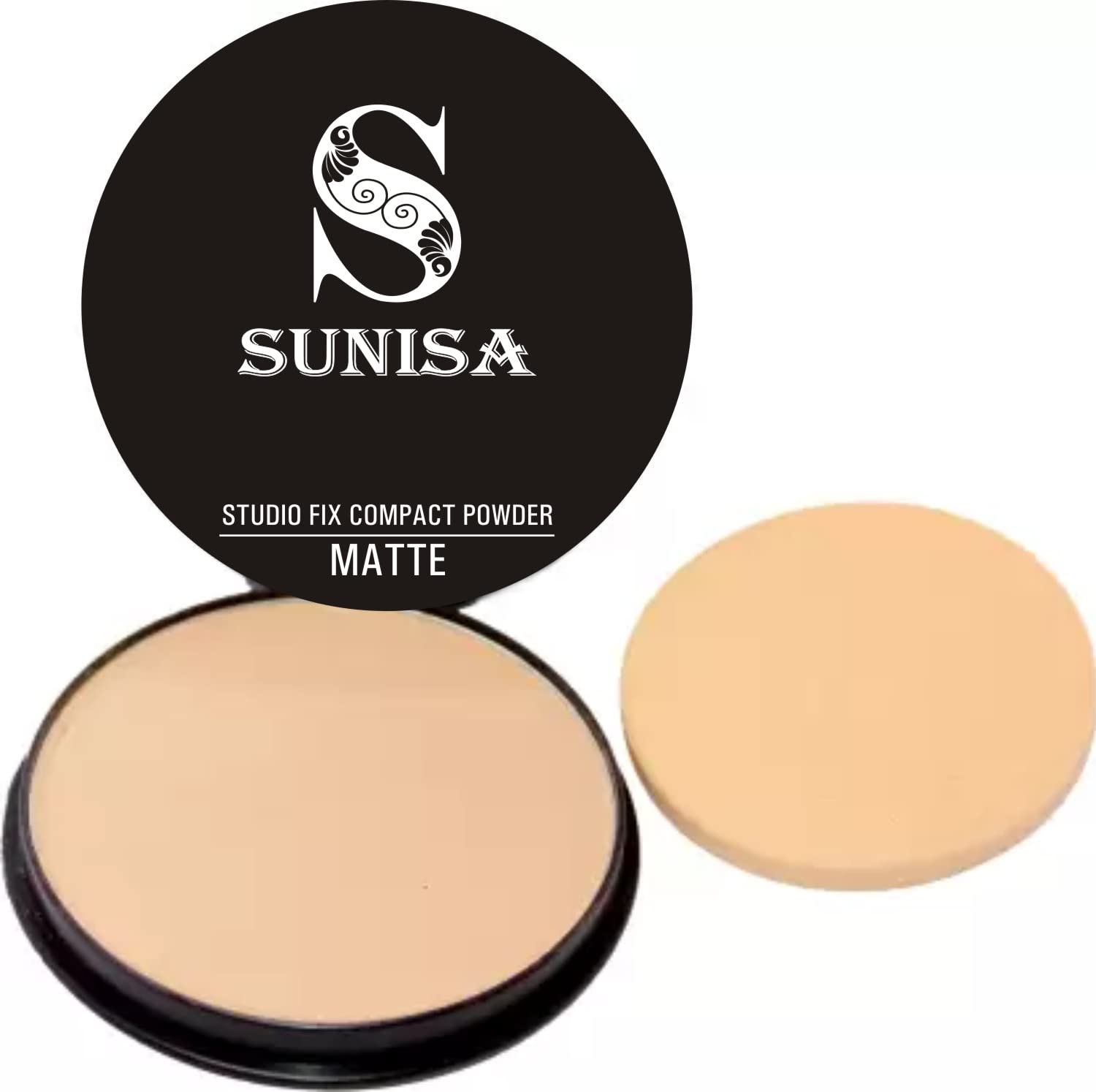 SUNISA 1 BB & CC Cream Matte Foundation with Mushroom Head Air Cushion 20g, Studio Fix Compact Powder & Red Nail Polish - 4-Piece Set for Flawless Matte Makeup & Natural Finish - Perfect for Daily Wear, Special Occasions & On-The-Go Touch-Ups