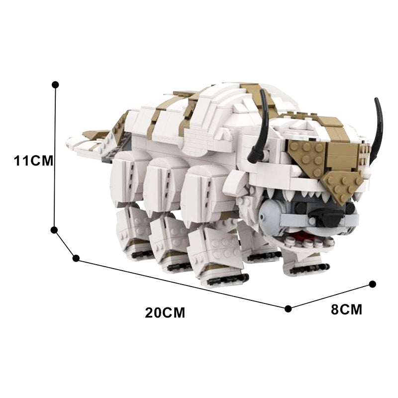 Gobricks MOC 135465 Appa Building Set - Avatar The Last Airbender Inspired Bricks for Creative Play & Display