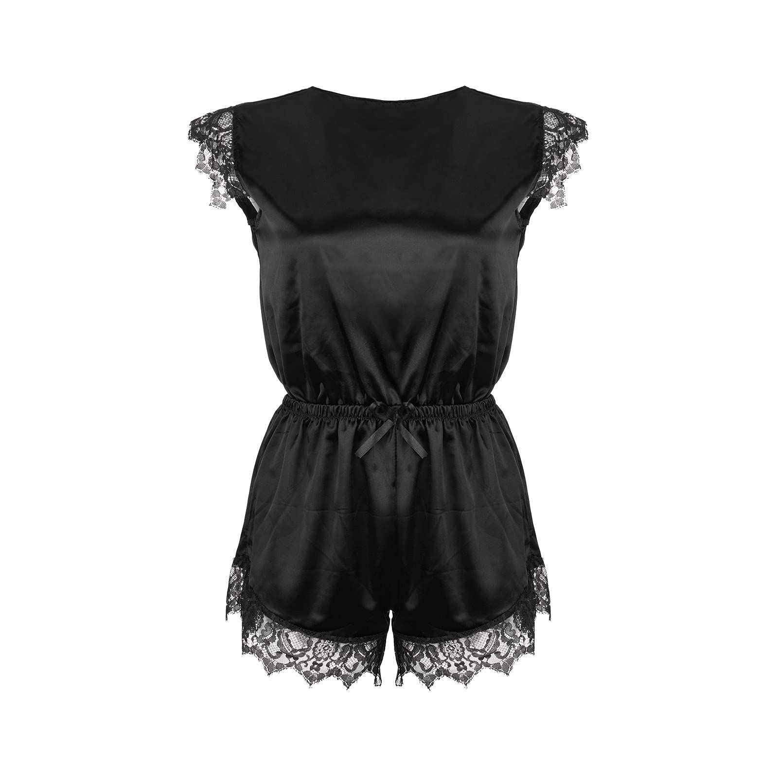 Lloopyting Women's Sleepwear Set - Soft Polyester Lace Nightgown & Mini Skirt Lingerie for Comfortable Sleep, Lounge Wear and Romantic Occasions
